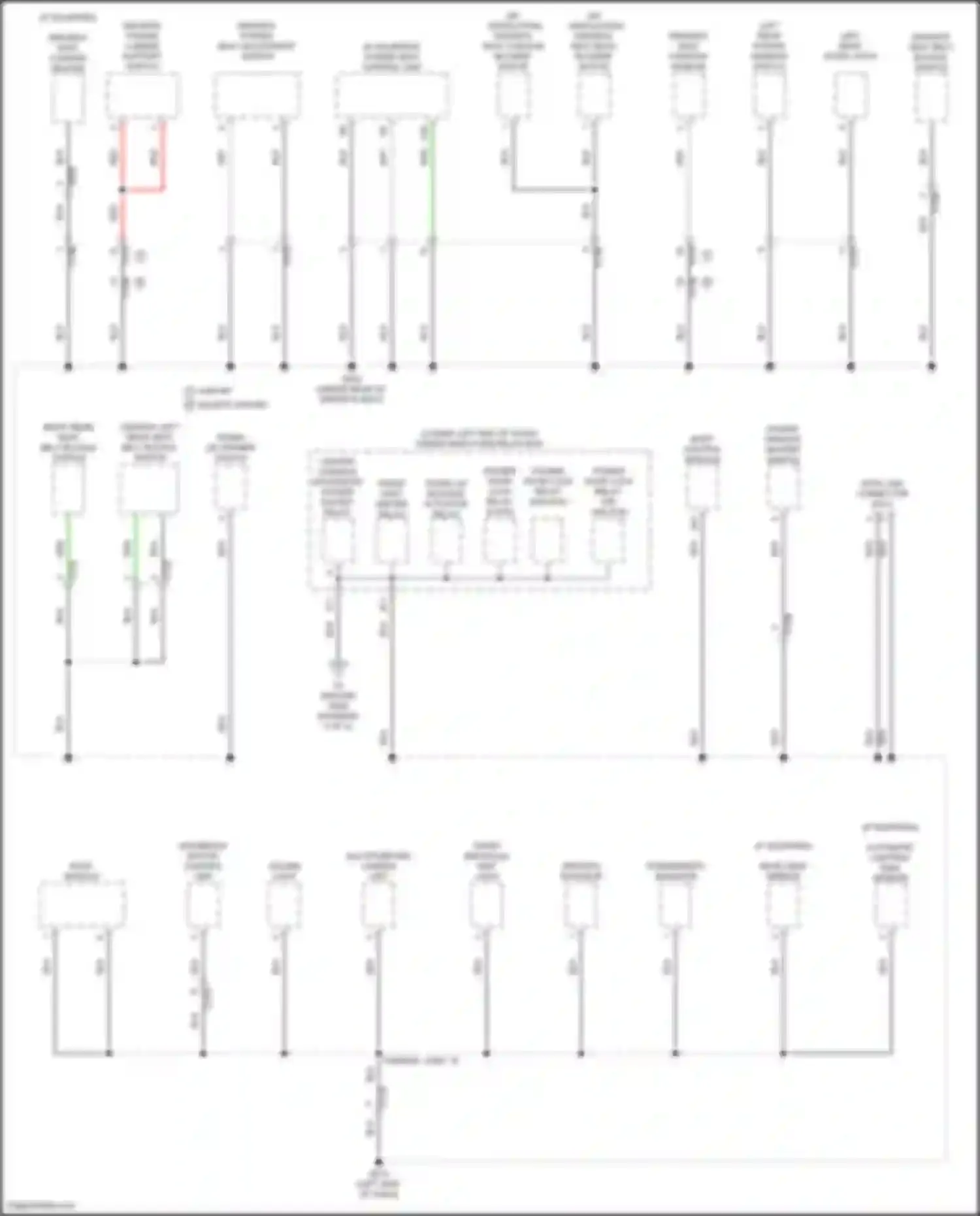 Accord Honda XI (2023-2024): Ground distribution circuit, hybrid (3 of 5)