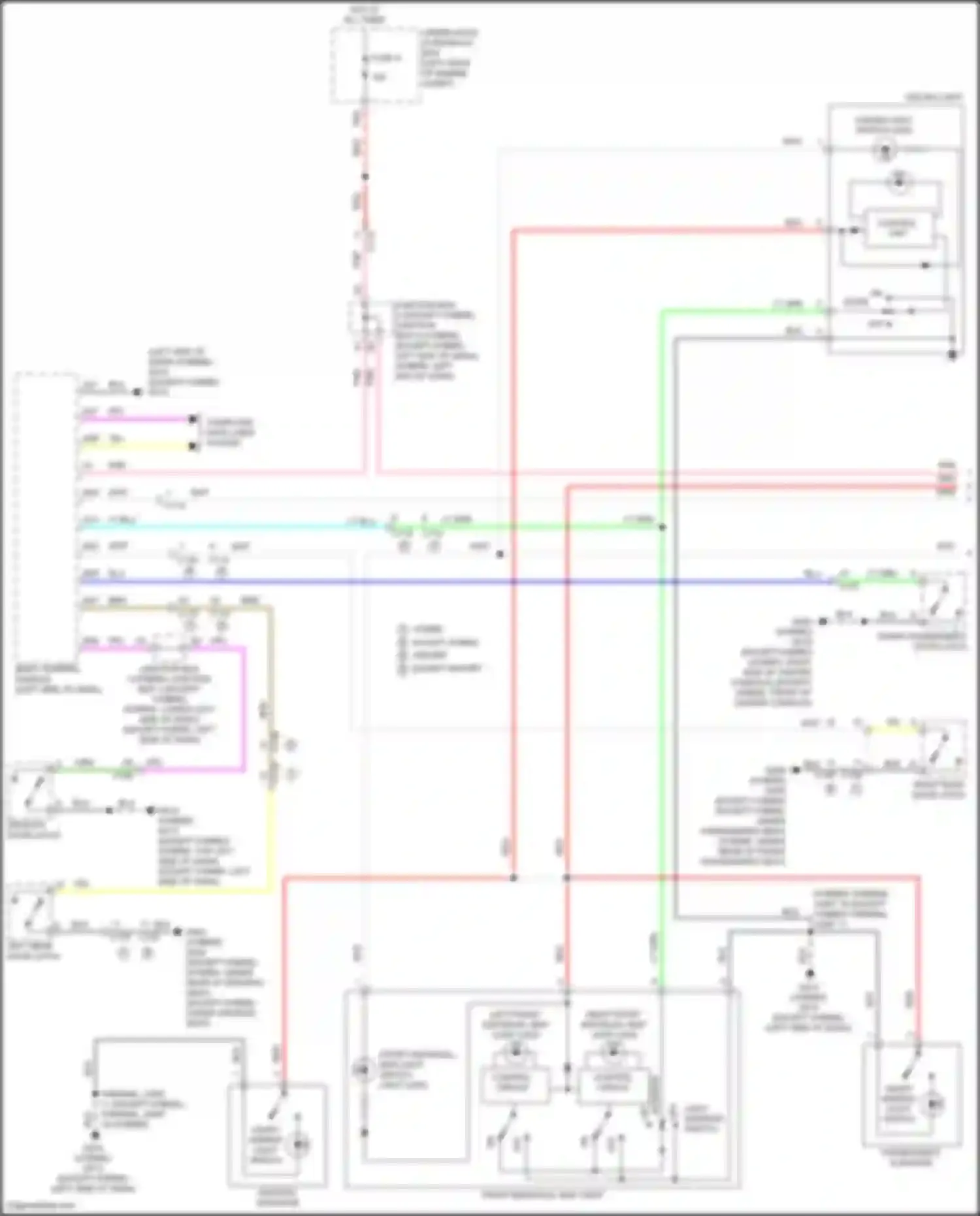 Accord Honda XI (2023-2024): Courtesy lamps circuit (1 of 2)