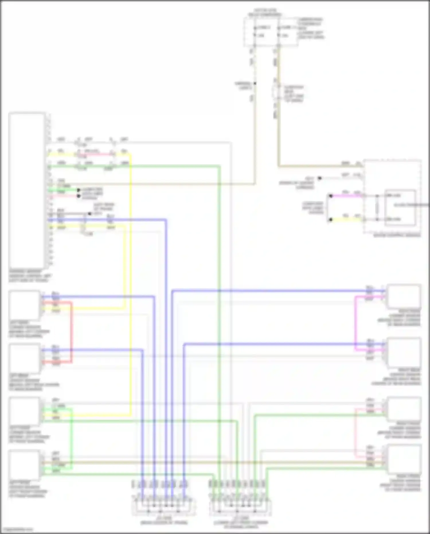 Accord Honda XI (2023-2024): Parking assistant circuit, hybrid