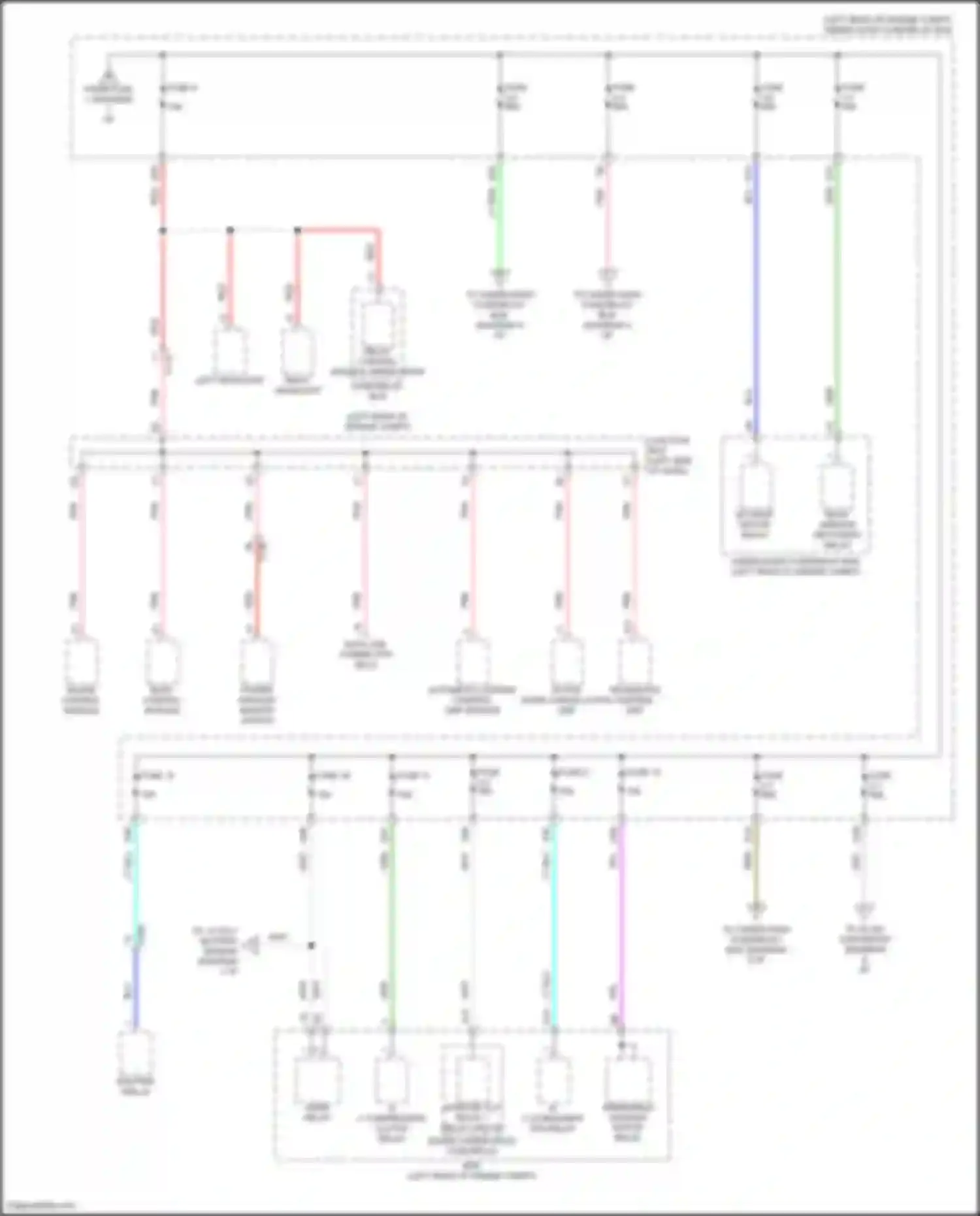 Accord Honda XI (2023-2024): Power distribution circuit, except hybrid (2 of 6)