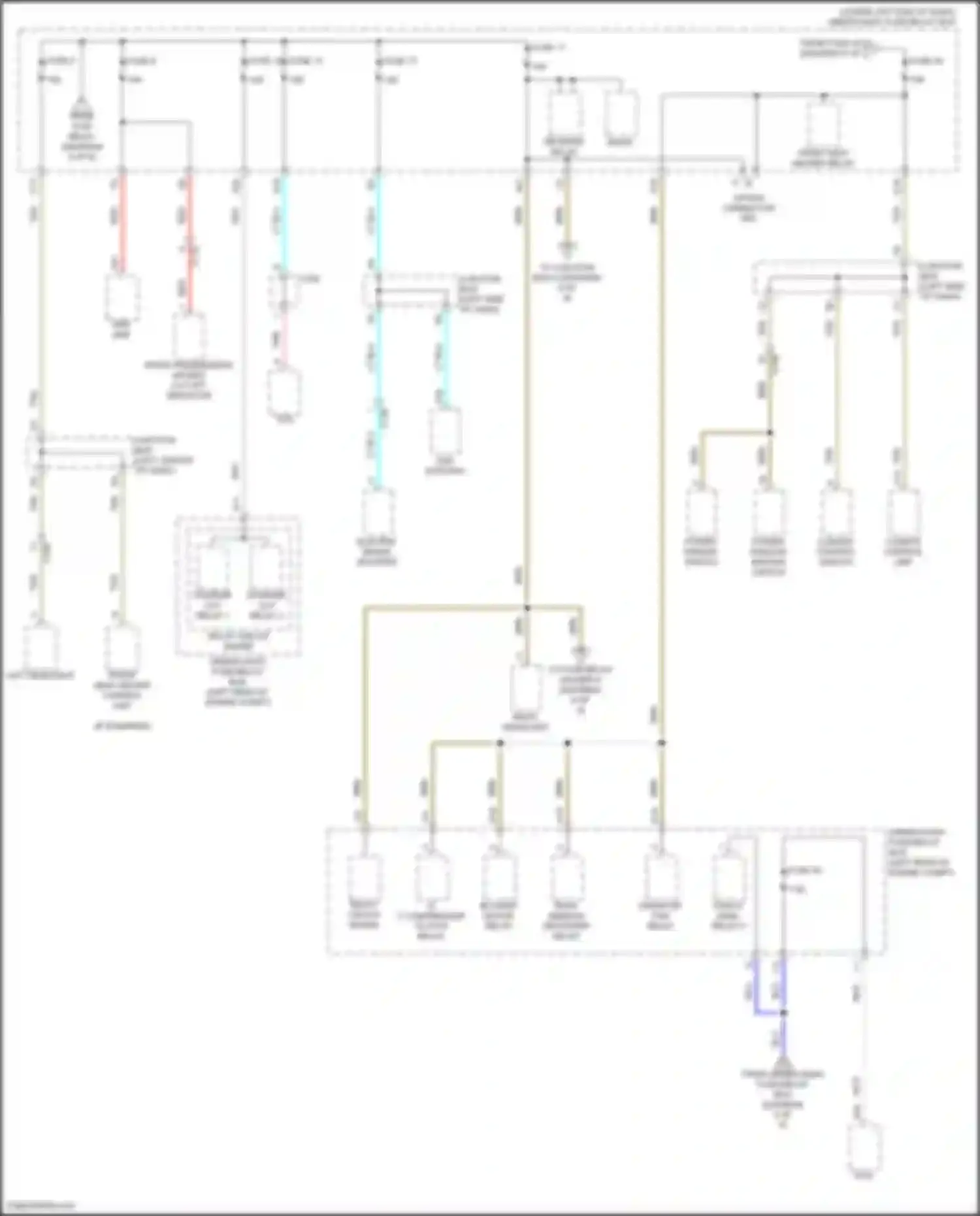 Accord Honda XI (2023-2024): Power distribution circuit, except hybrid (4 of 6)