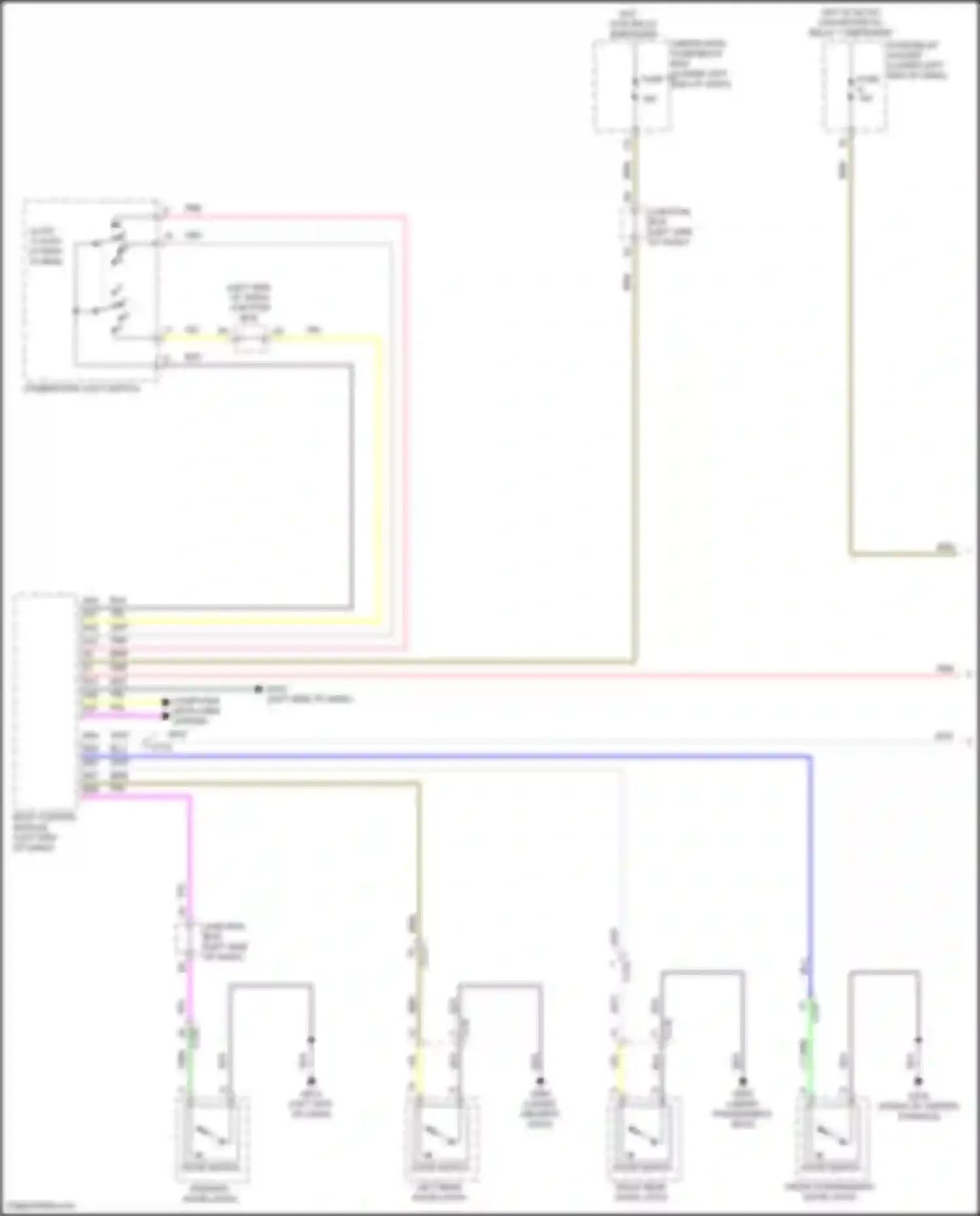 Accord Honda XI (2023-2024): Warning systems circuit, except hybrid (1 of 2)