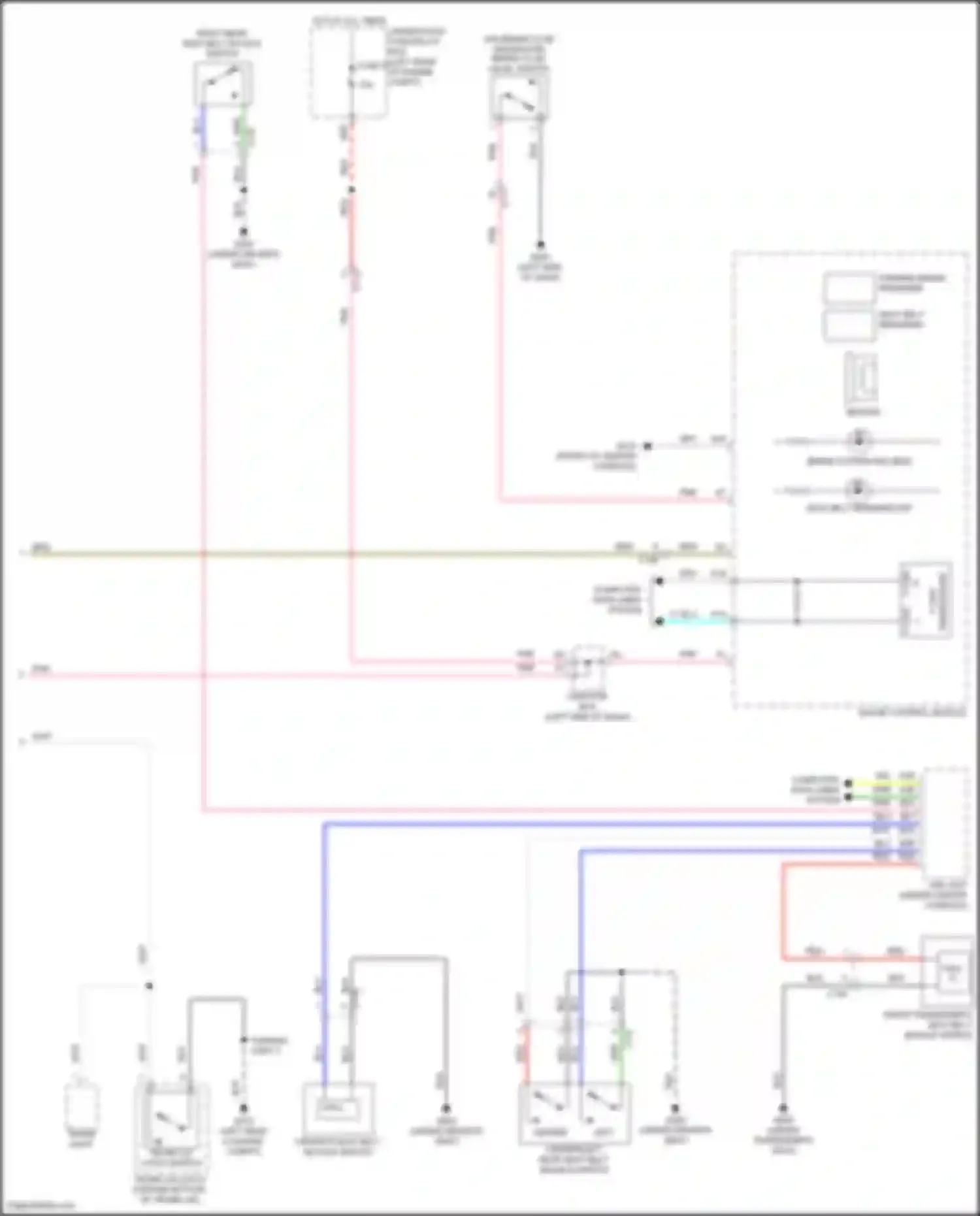 Accord Honda XI (2023-2024): Warning systems circuit, except hybrid (2 of 2)