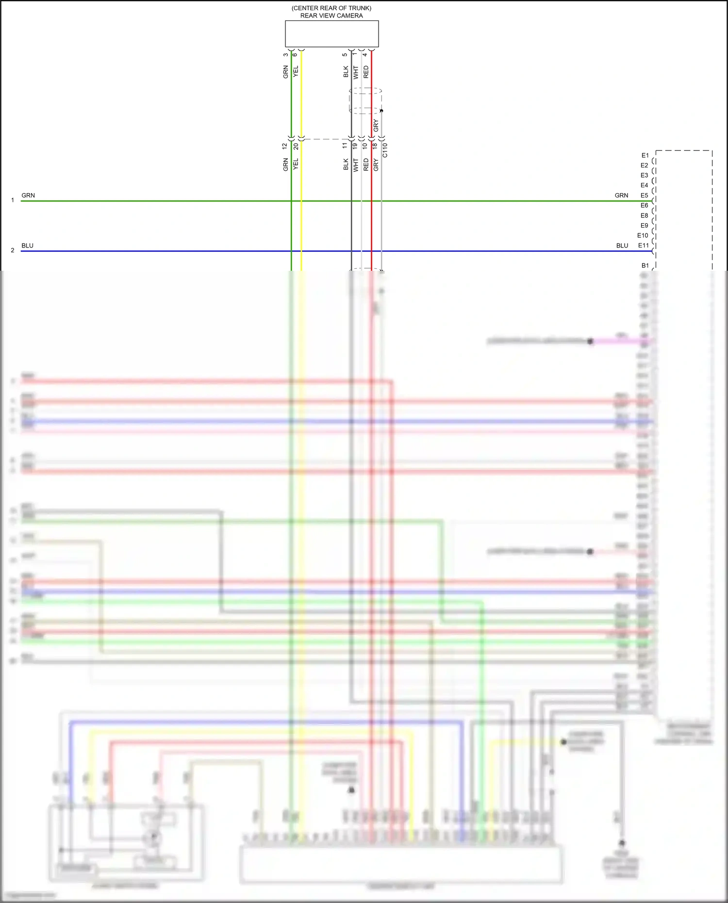 Wiring diagram audio switch panel for Honda Accord XI (2023-2024) (1 of 4)