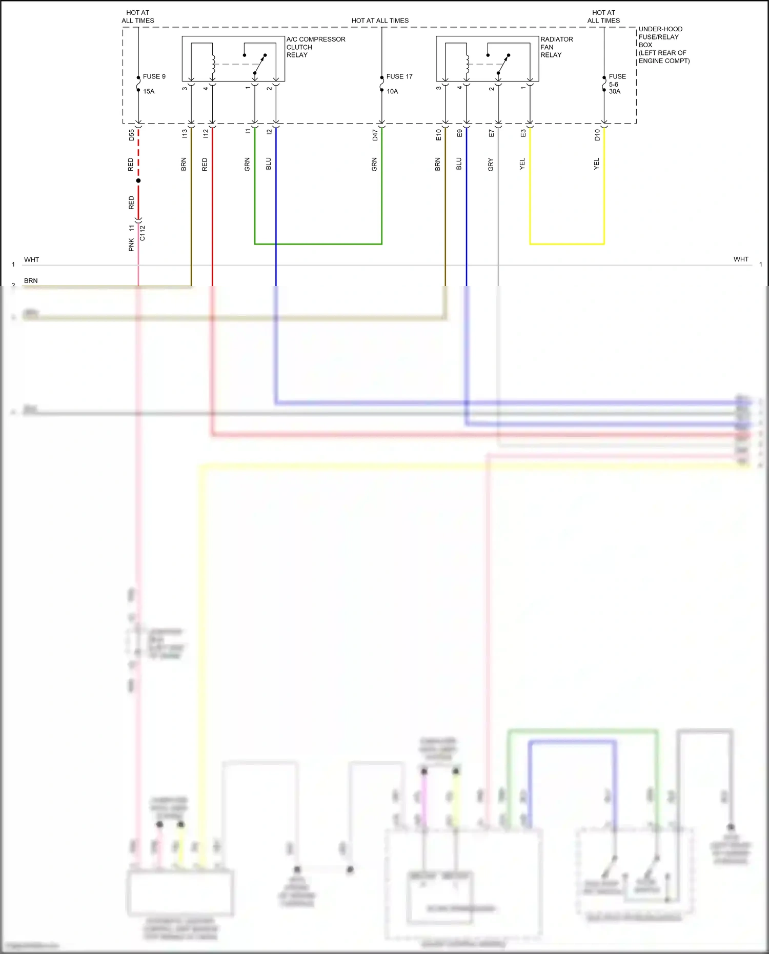Wiring diagram automatic lighting control unit-sensor for Honda Accord XI (2023-2024) (1 of 10)
