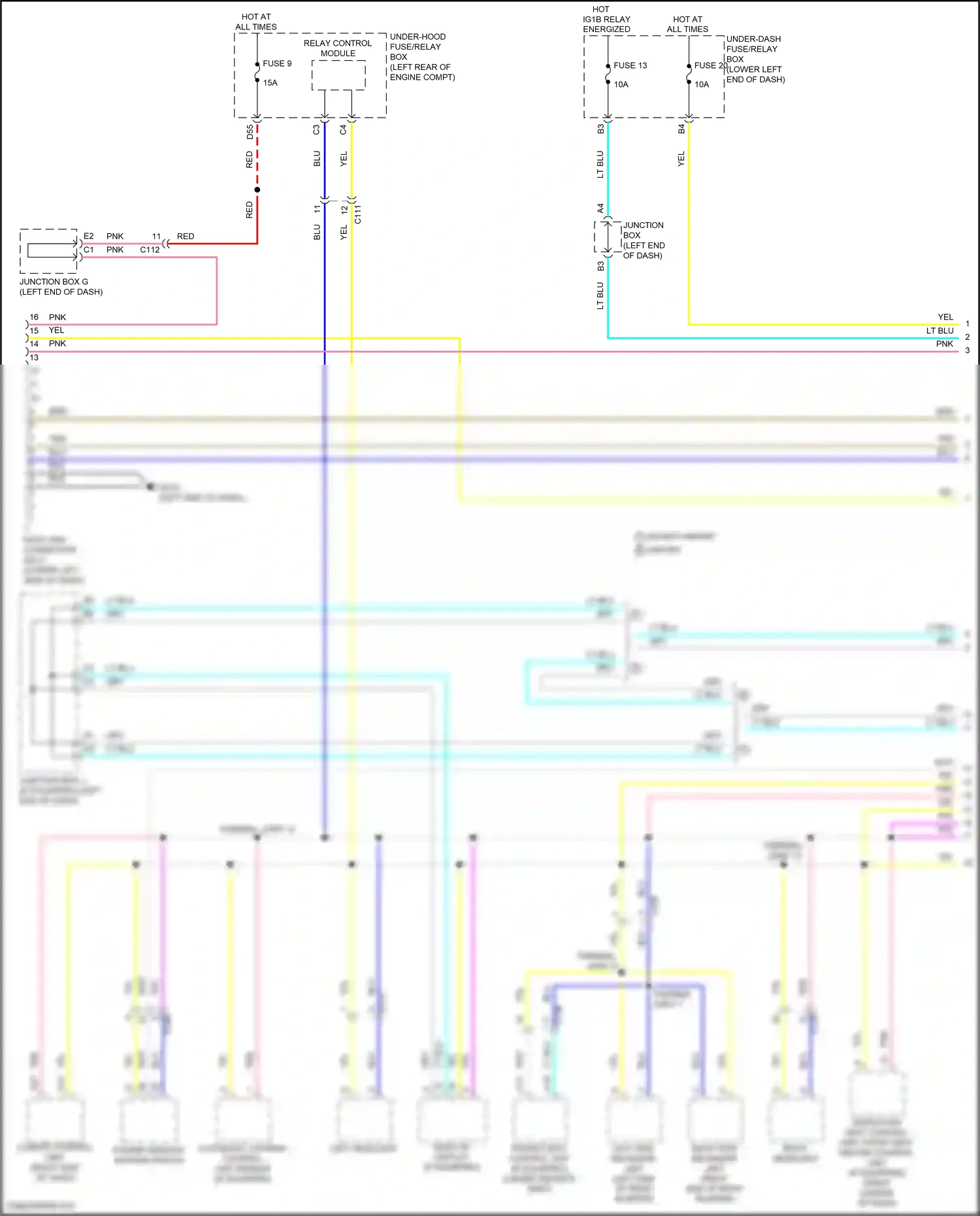 Wiring diagram automatic lighting control unit-sensor for Honda Accord XI (2023-2024) (4 of 10)