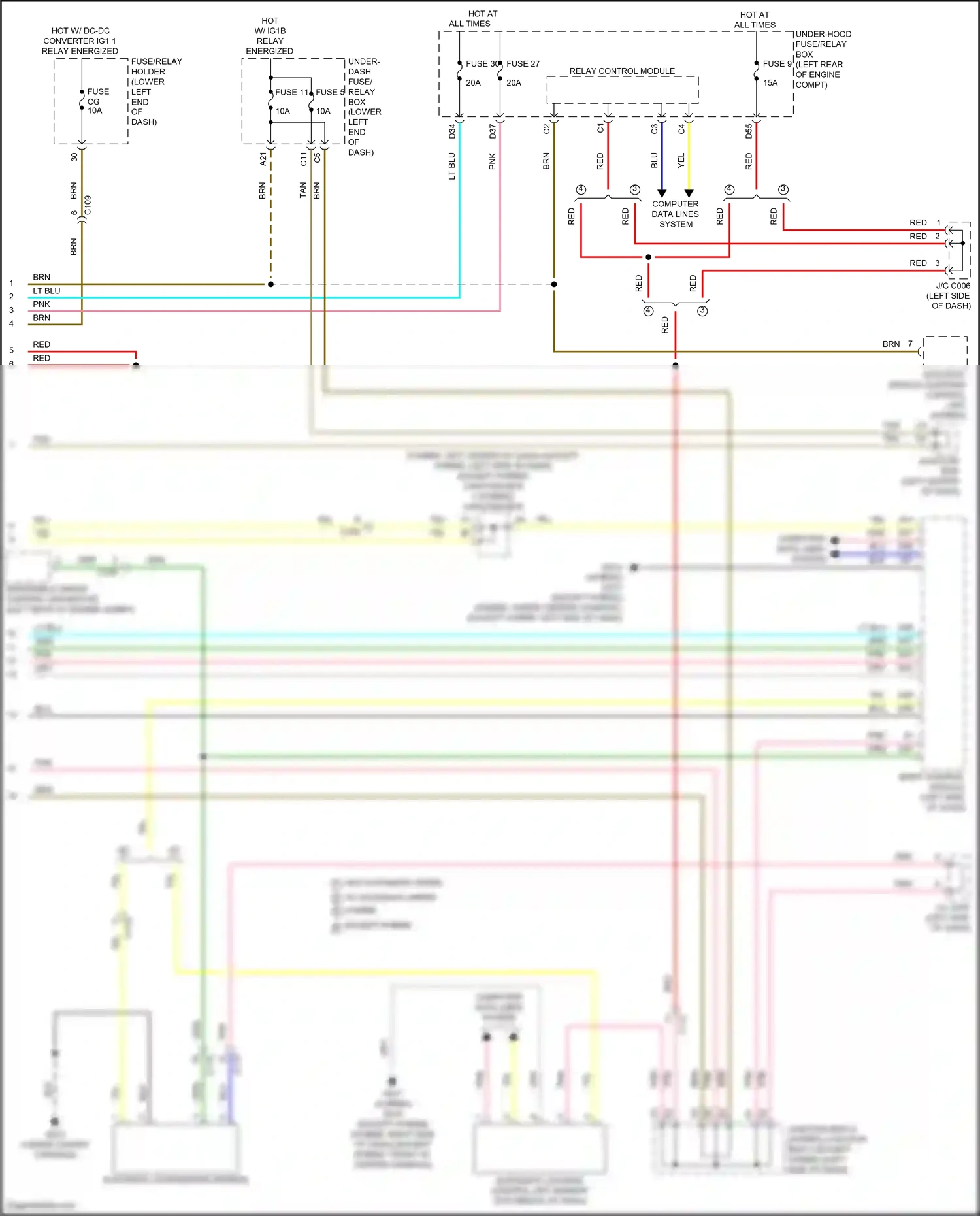 Wiring diagram automatic lighting control unit-sensor for Honda Accord XI (2023-2024) (7 of 10)