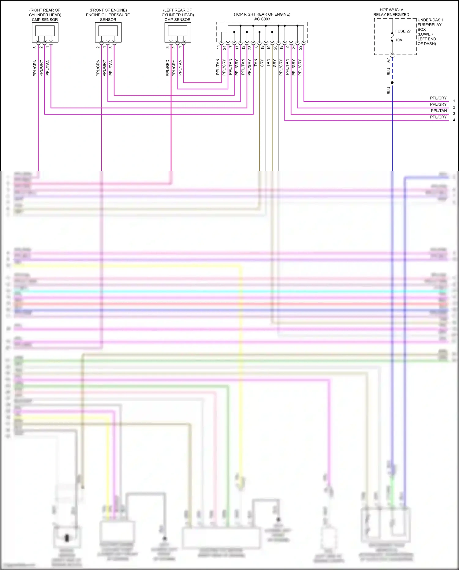 Wiring diagram cmp sensor a for Honda Accord XI (2023-2024) (2 of 2)