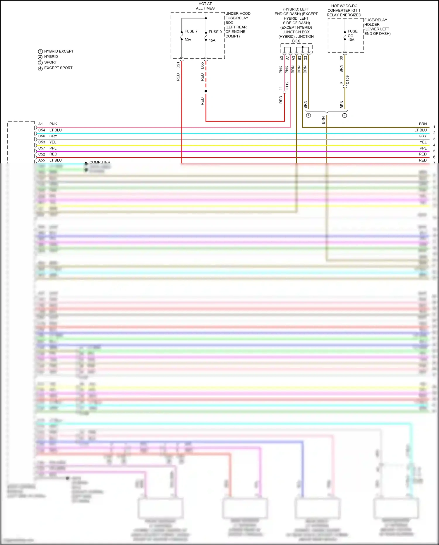 Wiring diagram computer data lines system for Honda Accord XI (2023-2024) (23 of 123)