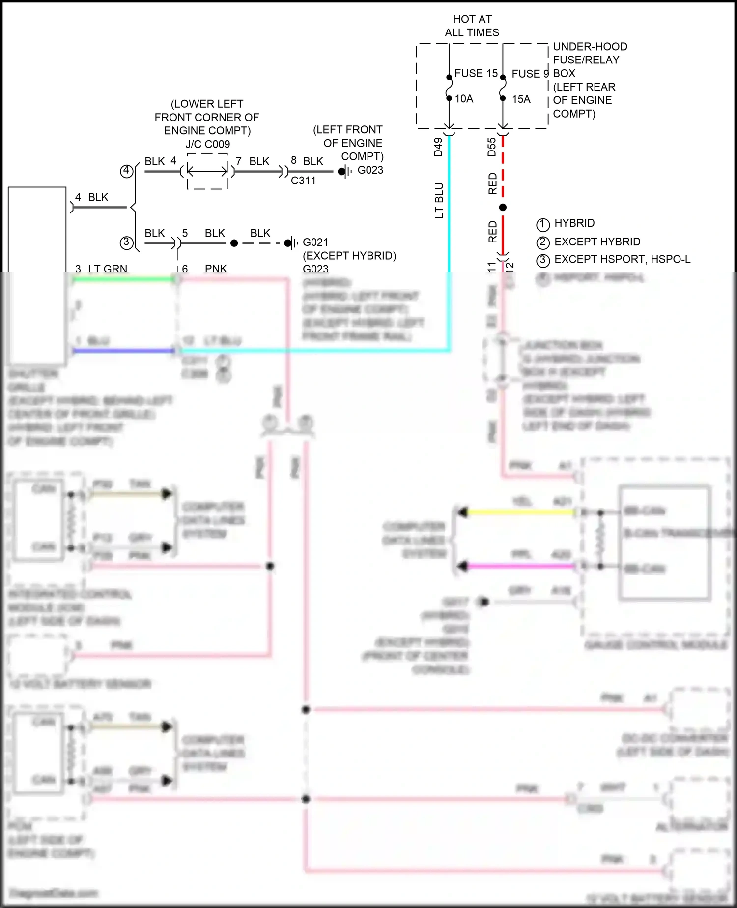 Wiring diagram computer data lines system for Honda Accord XI (2023-2024) (70 of 123)