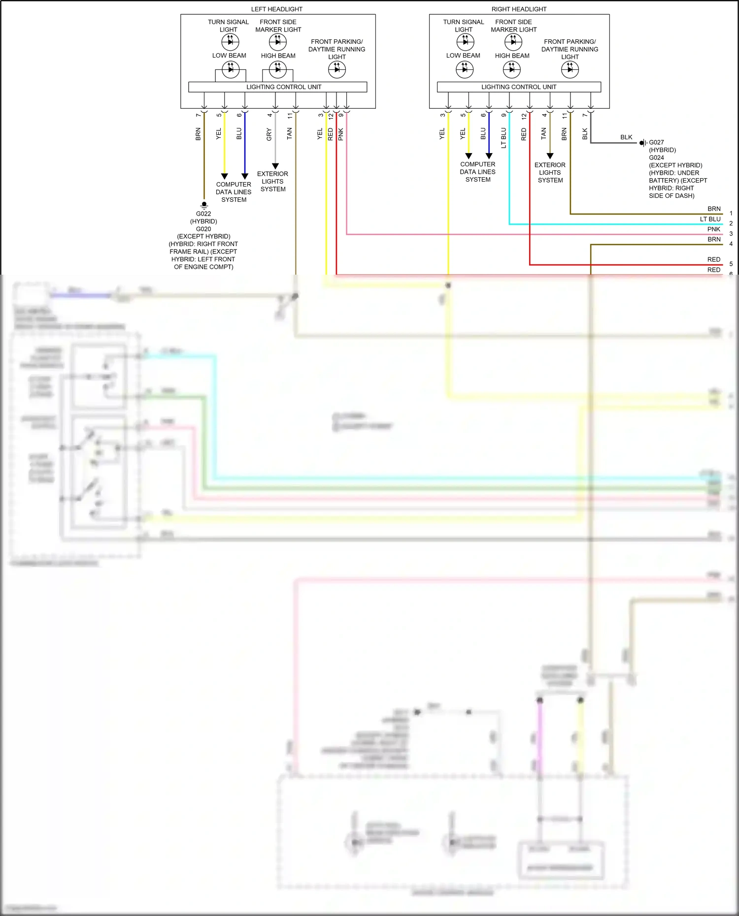 Wiring diagram computer data lines system for Honda Accord XI (2023-2024) (84 of 123)