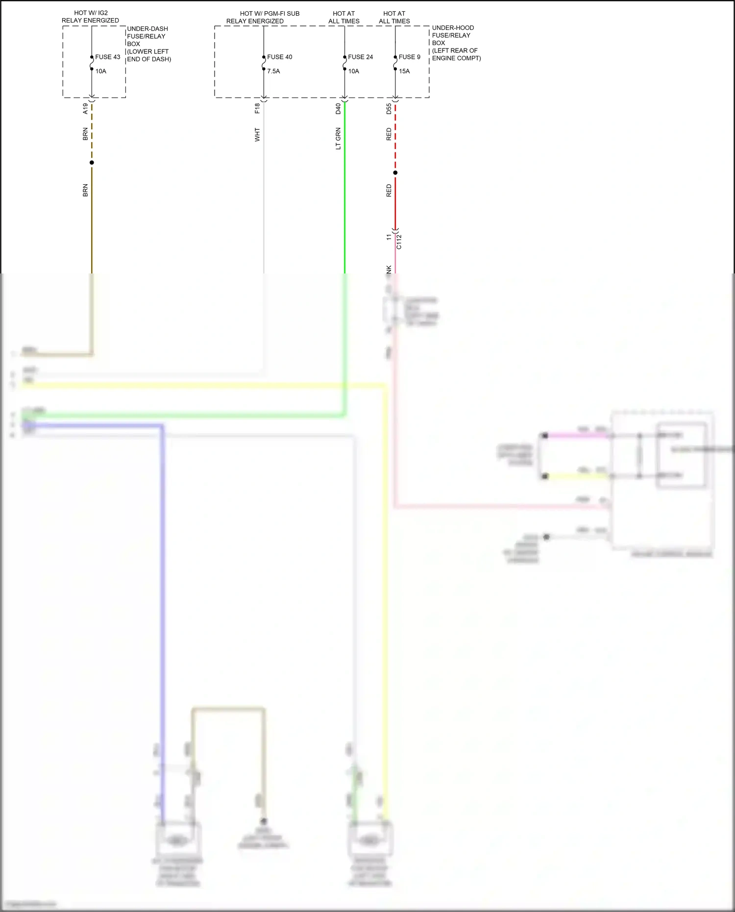 Wiring diagram computer data lines system for Honda Accord XI (2023-2024) (62 of 123)
