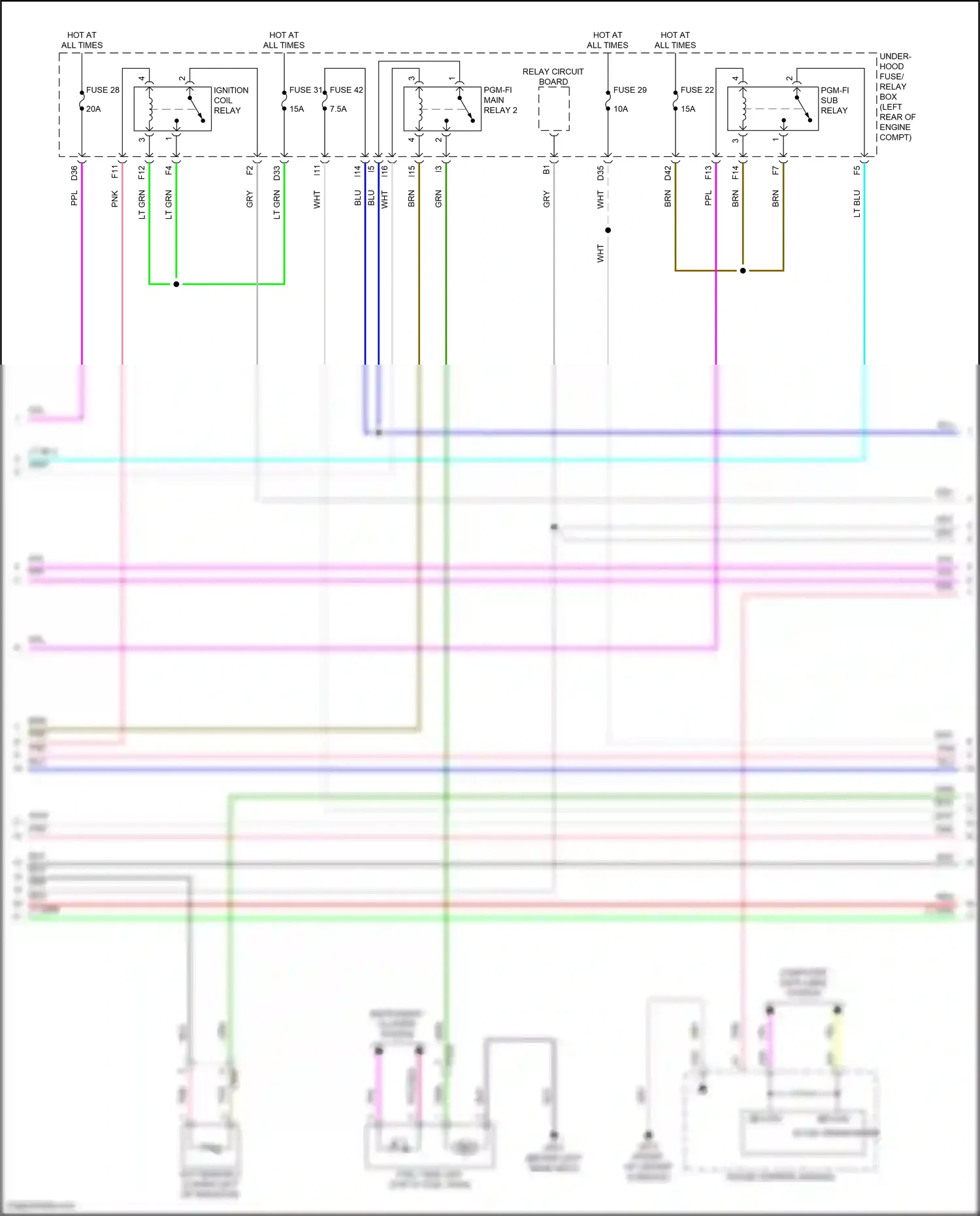 Wiring diagram computer data lines system for Honda Accord XI (2023-2024) (116 of 123)