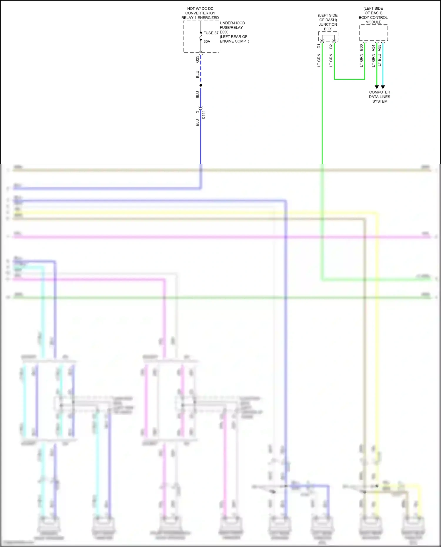 Wiring diagram computer data lines system for Honda Accord XI (2023-2024) (43 of 123)