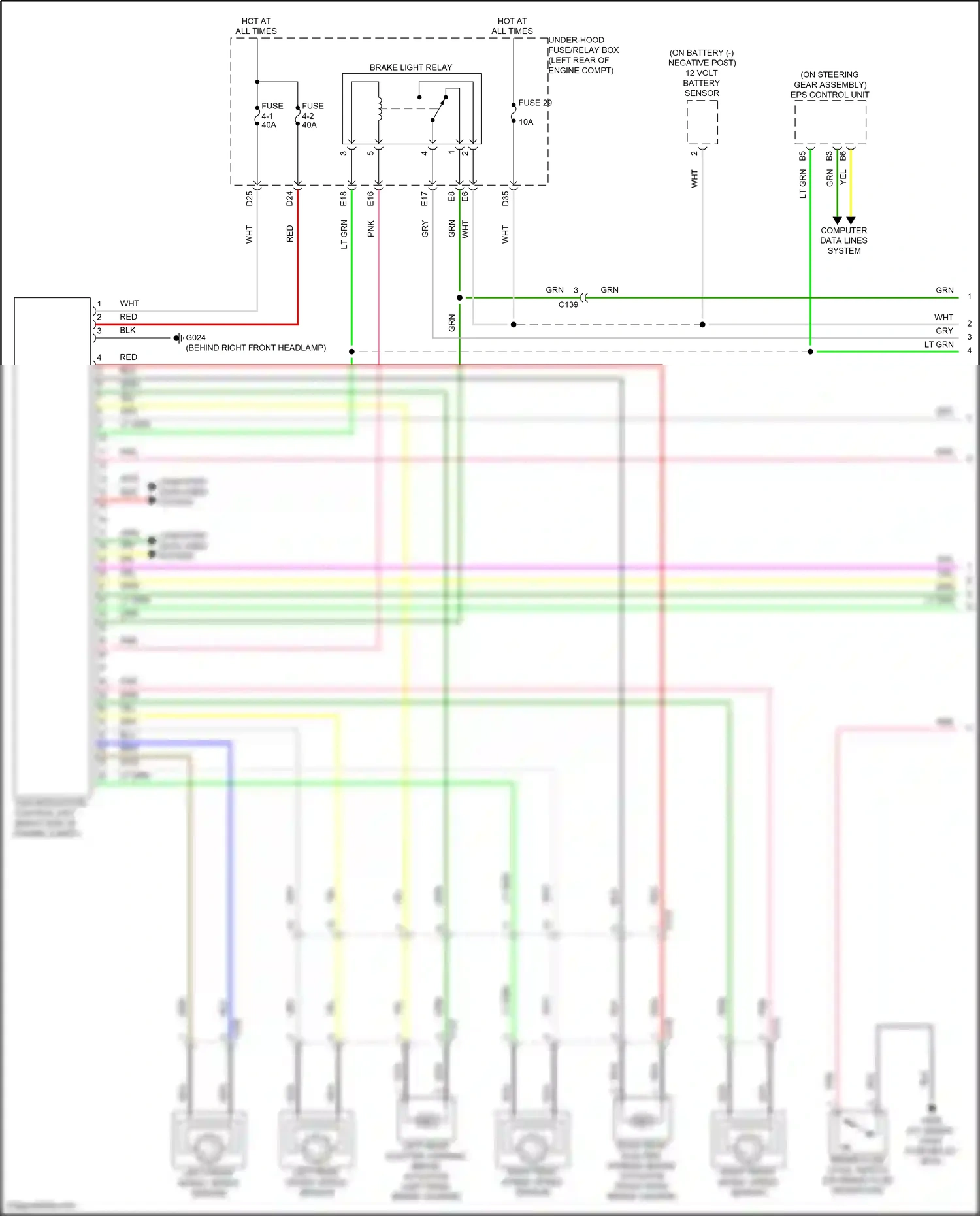 Wiring diagram computer data lines system for Honda Accord XI (2023-2024) (22 of 123)