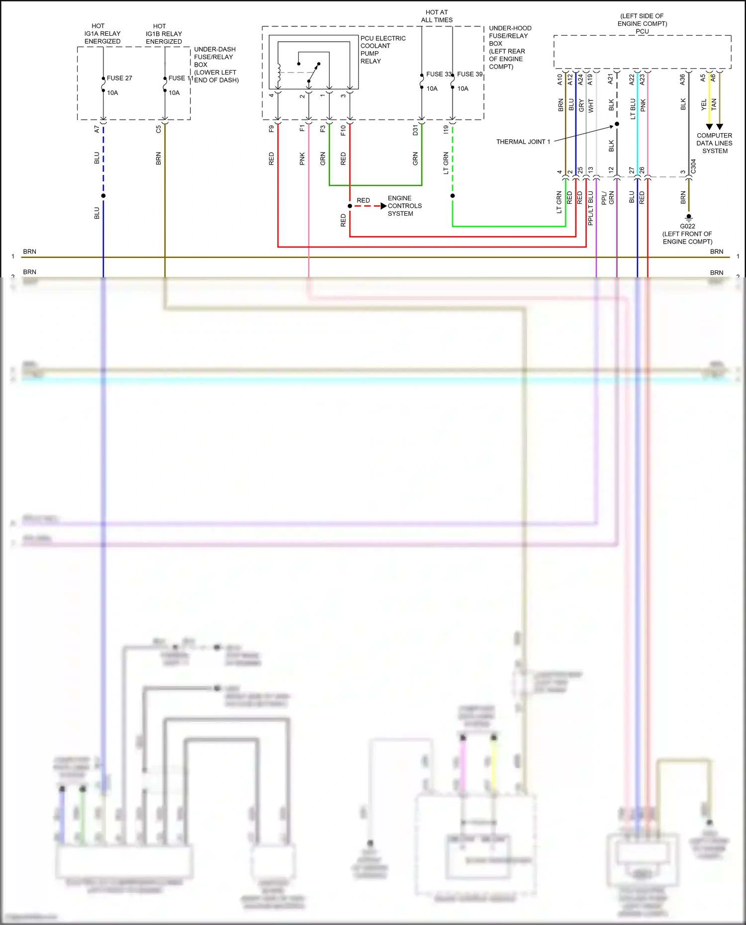 Wiring diagram engine controls system for Honda Accord XI (2023-2024) (3 of 8)