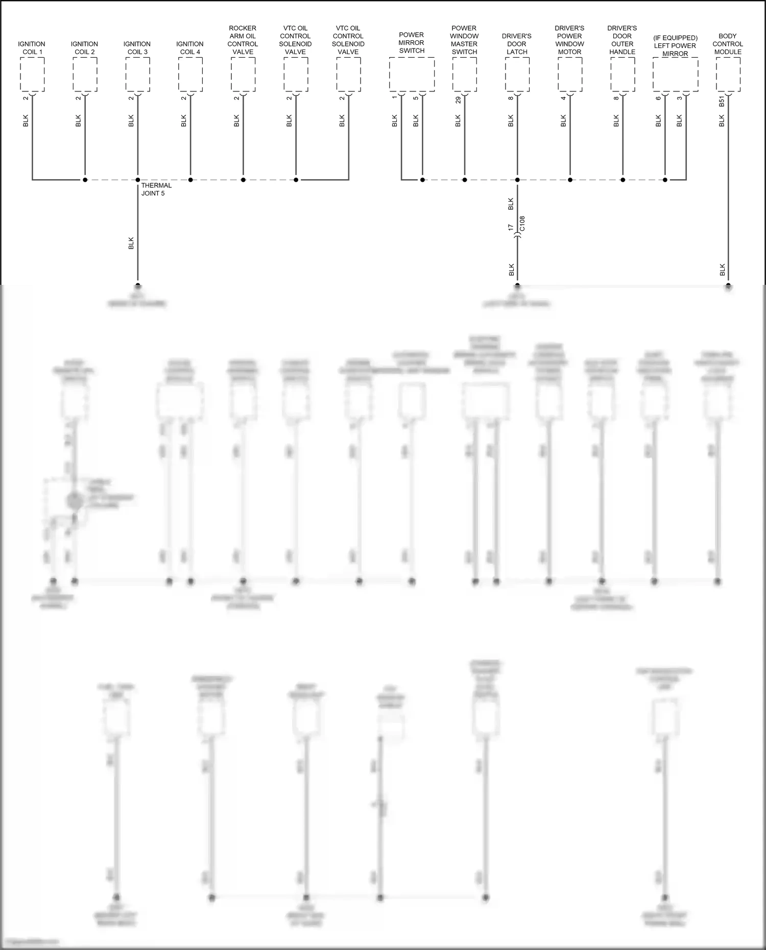 Wiring diagram engine start/stop switch for Honda Accord XI (2023-2024) (1 of 3)