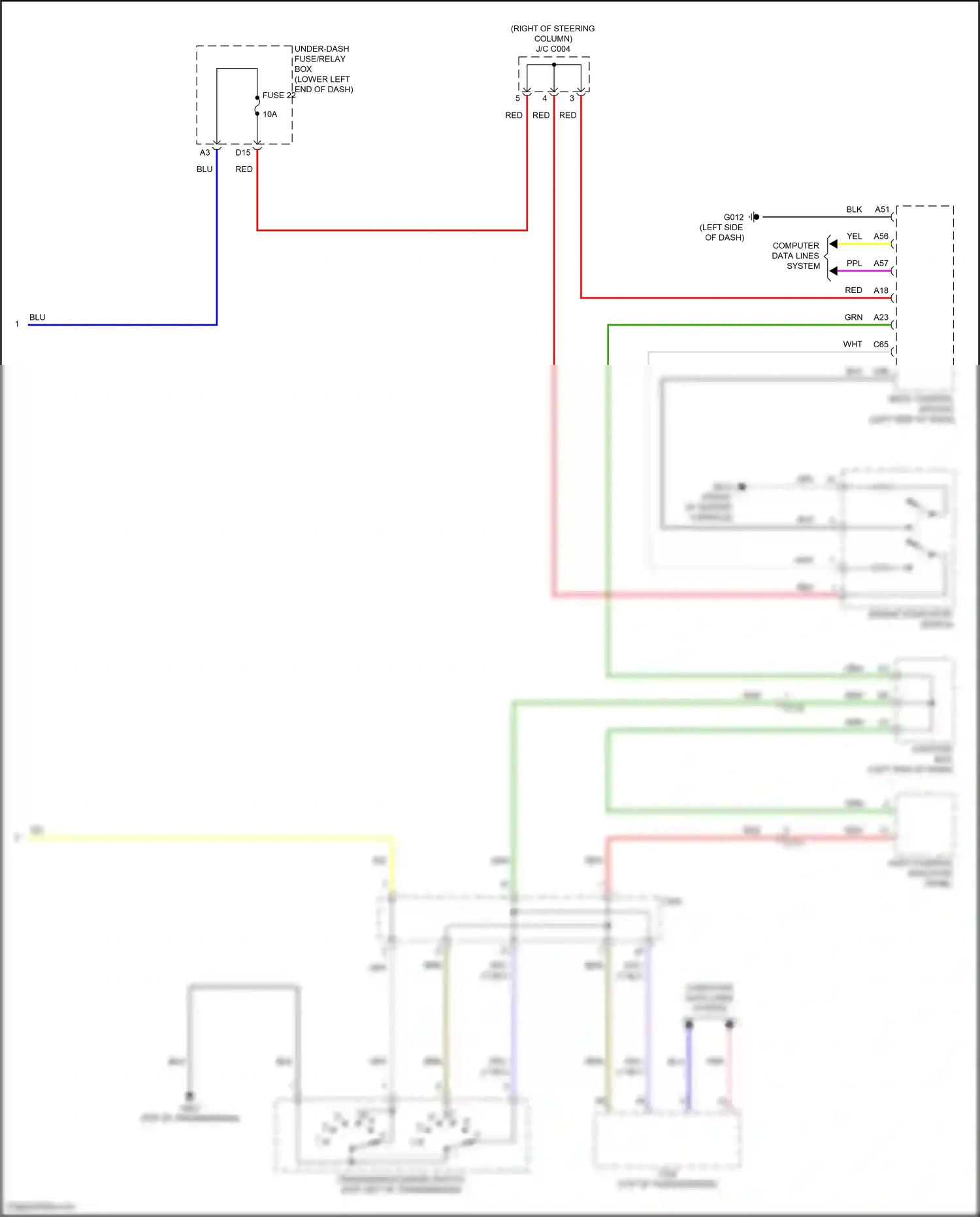 Wiring diagram engine start/stop switch for Honda Accord XI (2023-2024) (3 of 3)