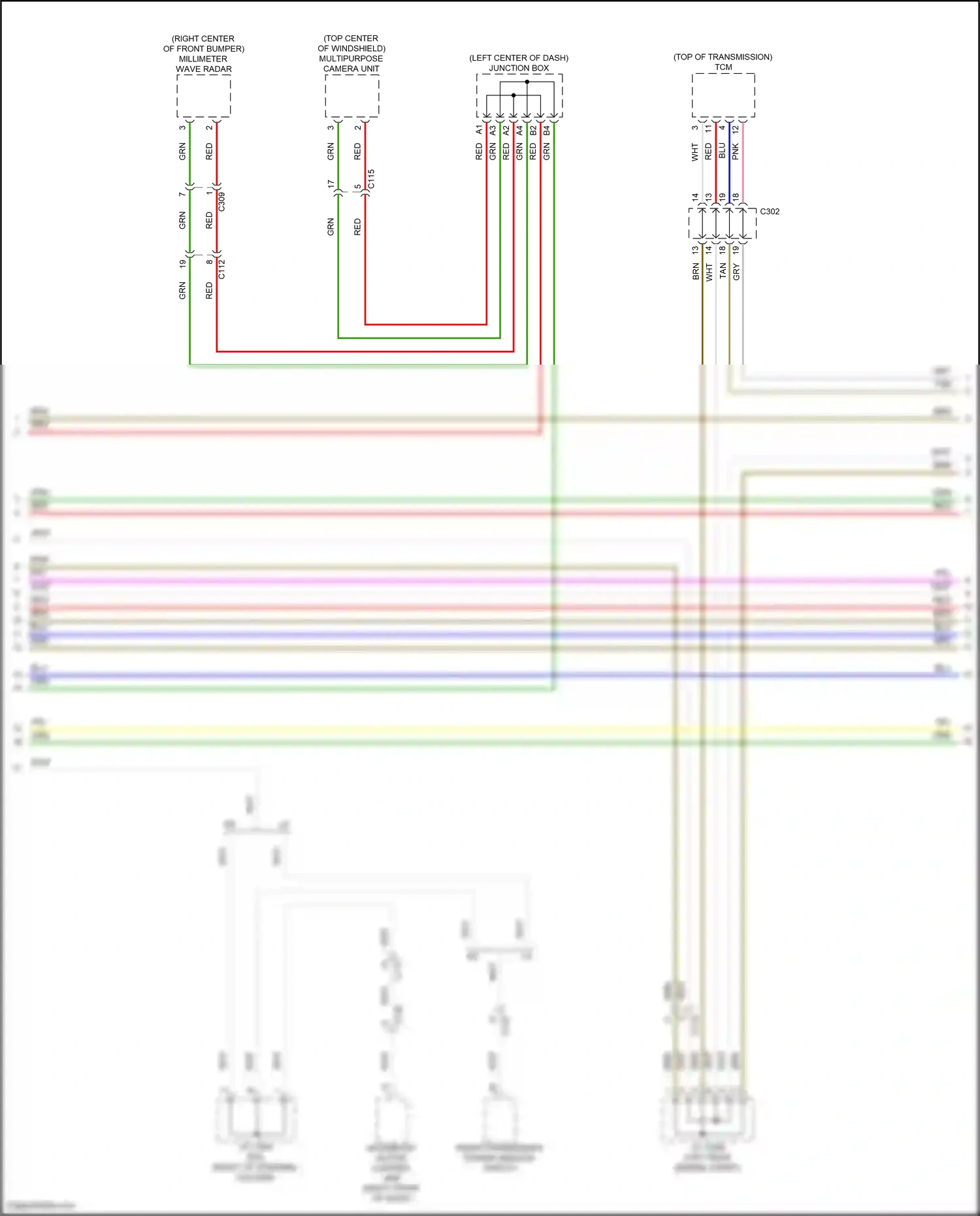 Wiring diagram multipurpose camera unit for Honda Accord XI (2023-2024) (1 of 8)