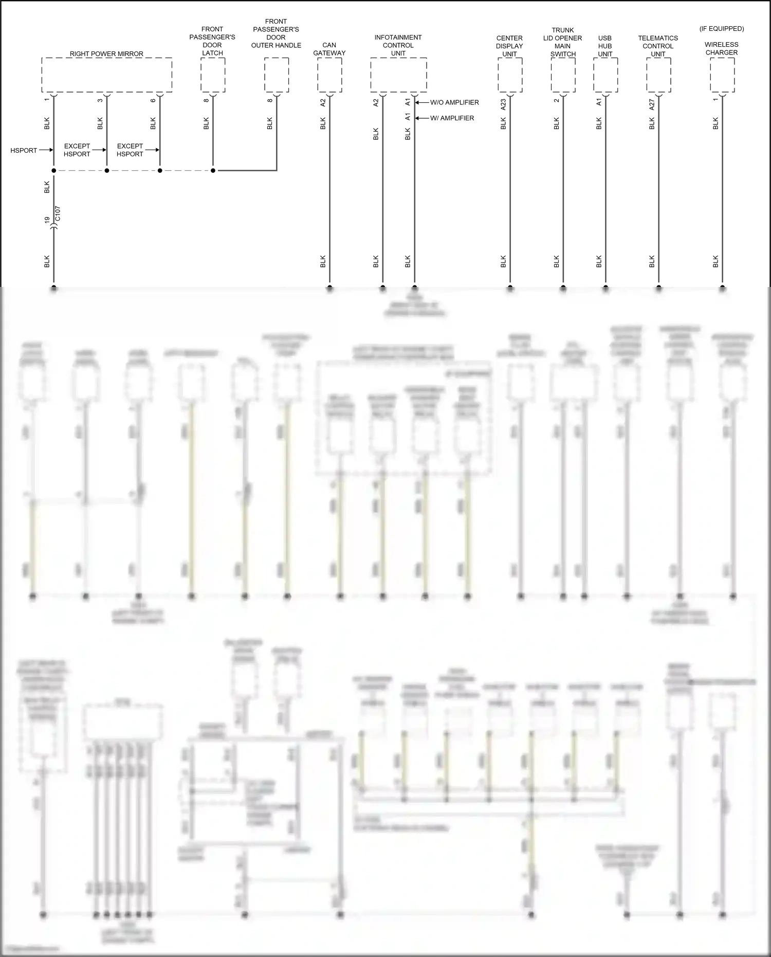 Wiring diagram relay control module for Honda Accord XI (2023-2024) (4 of 16)