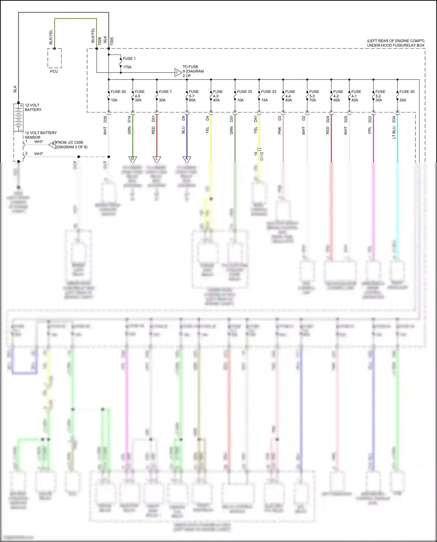 Wiring diagram relay control module for Honda Accord XI (2023-2024) (8 of 16)