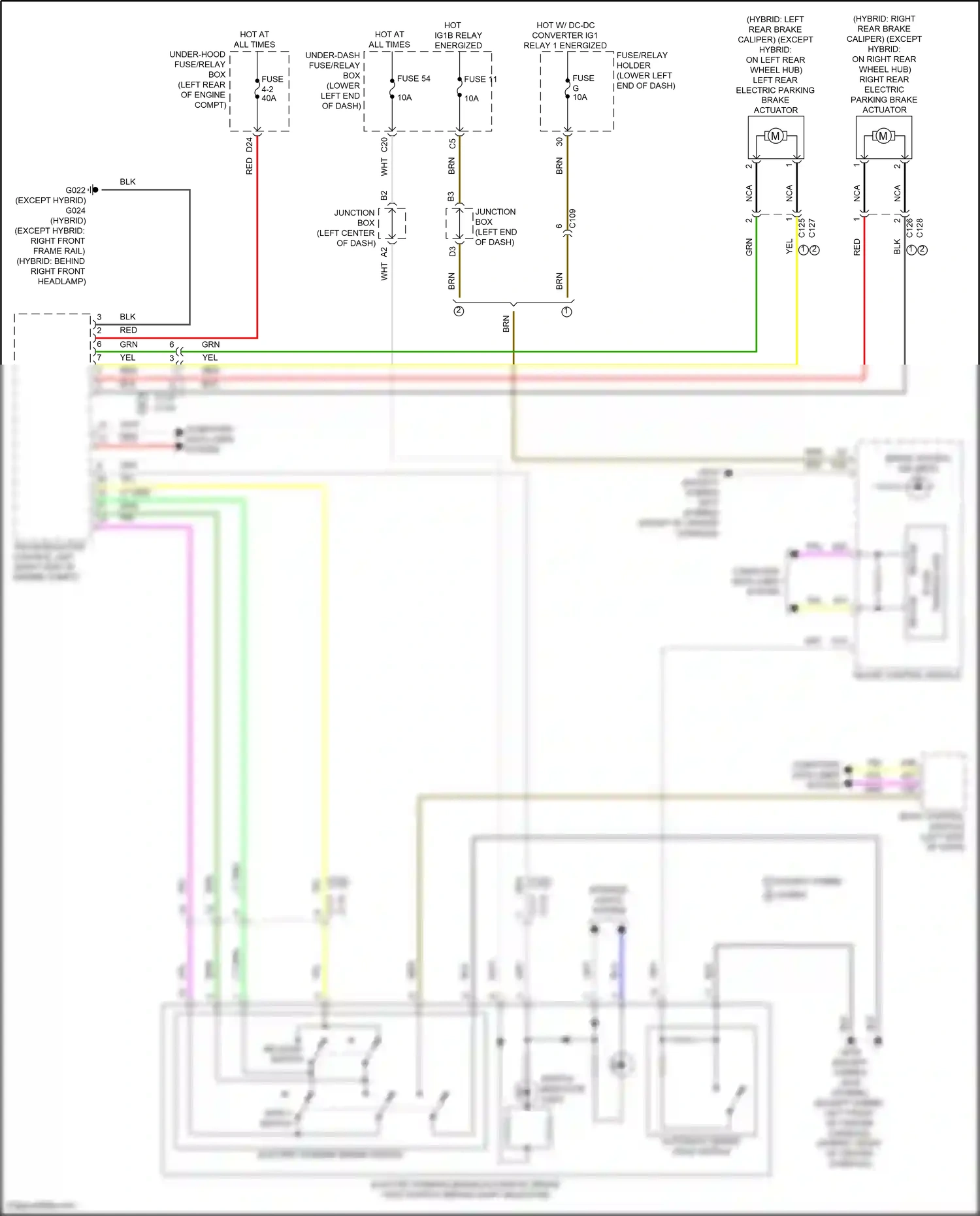 Wiring diagram release switch for Honda Accord XI (2023-2024) (3 of 5)