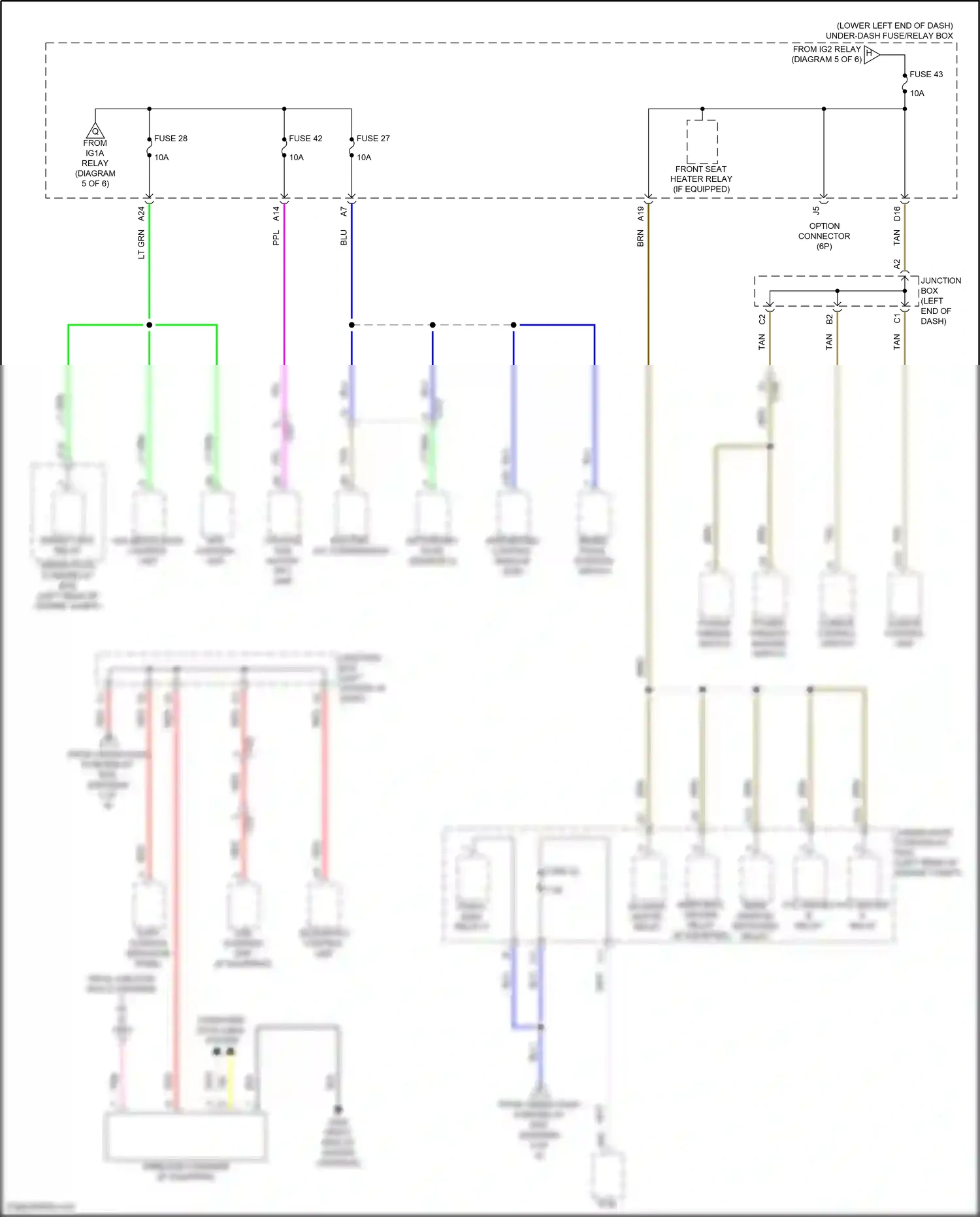 Wiring diagram shift position indicator panel for Honda Accord XI (2023-2024) (8 of 12)