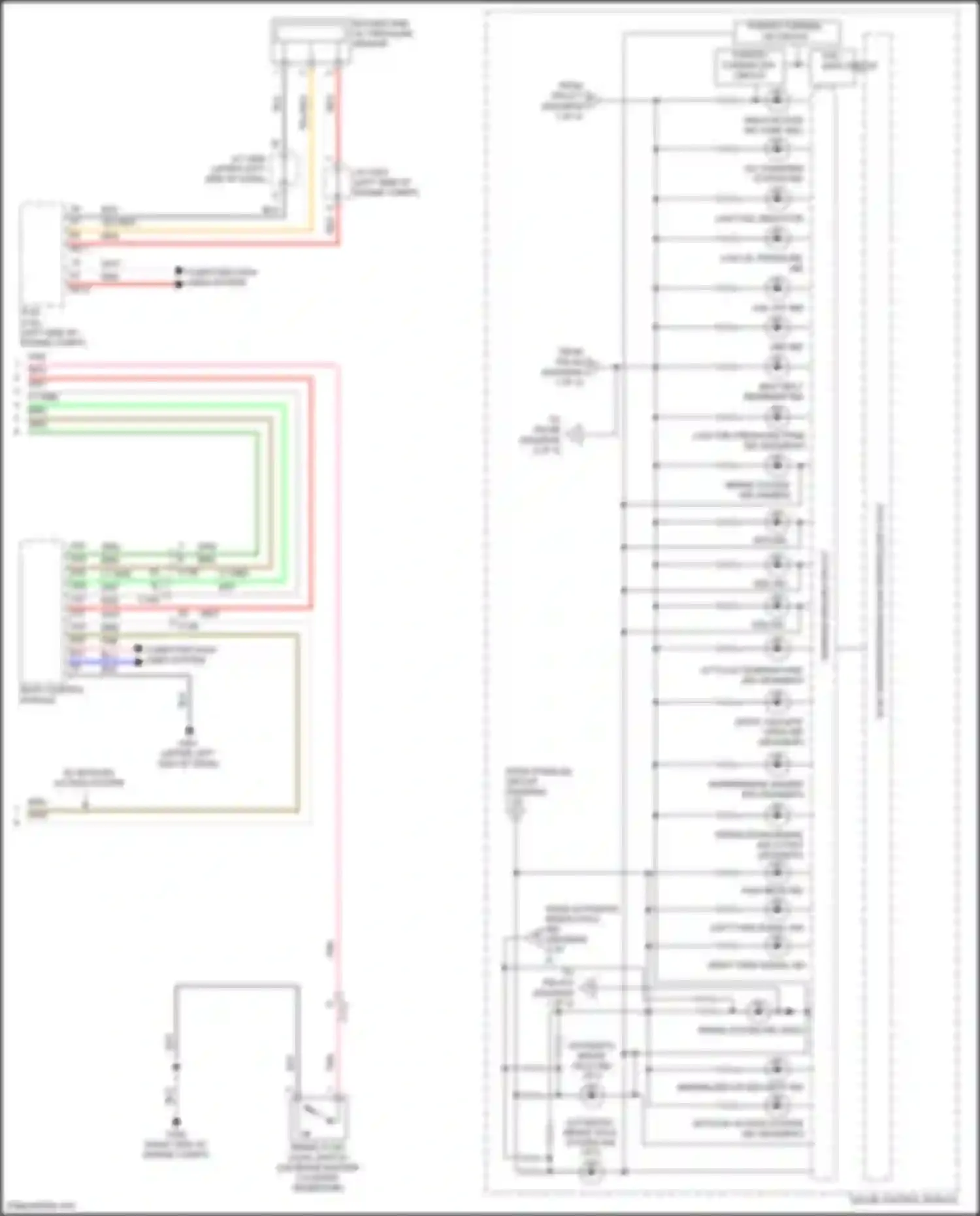 Car Wiring Diagrams for Civic Type R Honda X (2015-2021): Instrument cluster circuit, hatchback (4 of 4)
