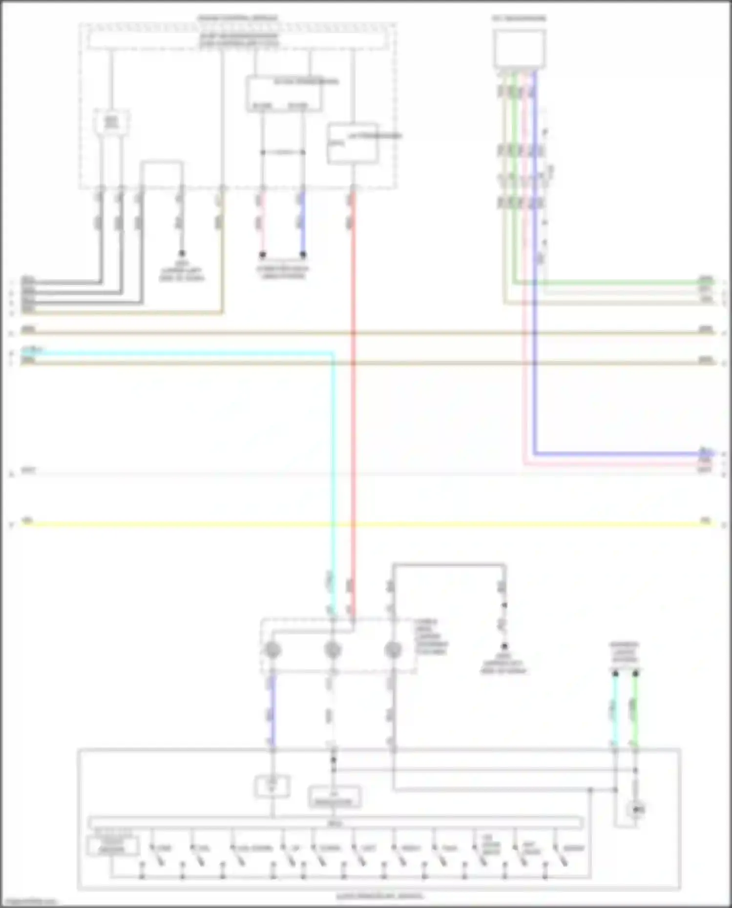 Car Wiring Diagrams for Civic Type R Honda X (2015-2021): Radio circuit, hatchback w/ display audio w/o amplifier (3 of 4)