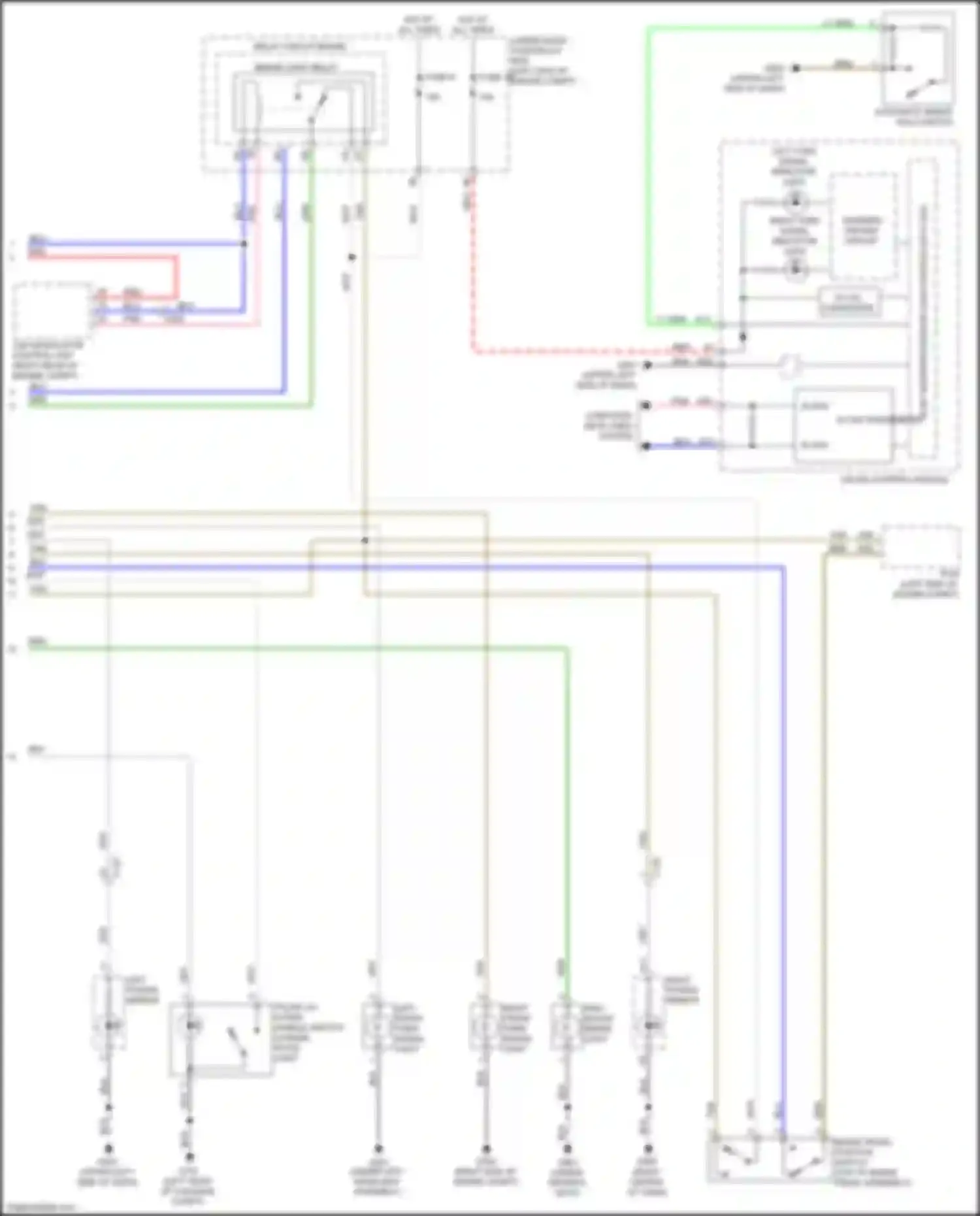 Wiring diagram brake light relay for Honda Civic Type R X (2015-2021) (15 of 20)