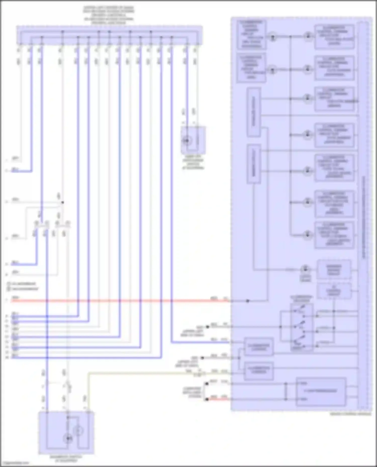 Wiring diagram cmbs off switch/rdm switch for Honda Civic Type R X (2015-2021) (1 of 4)