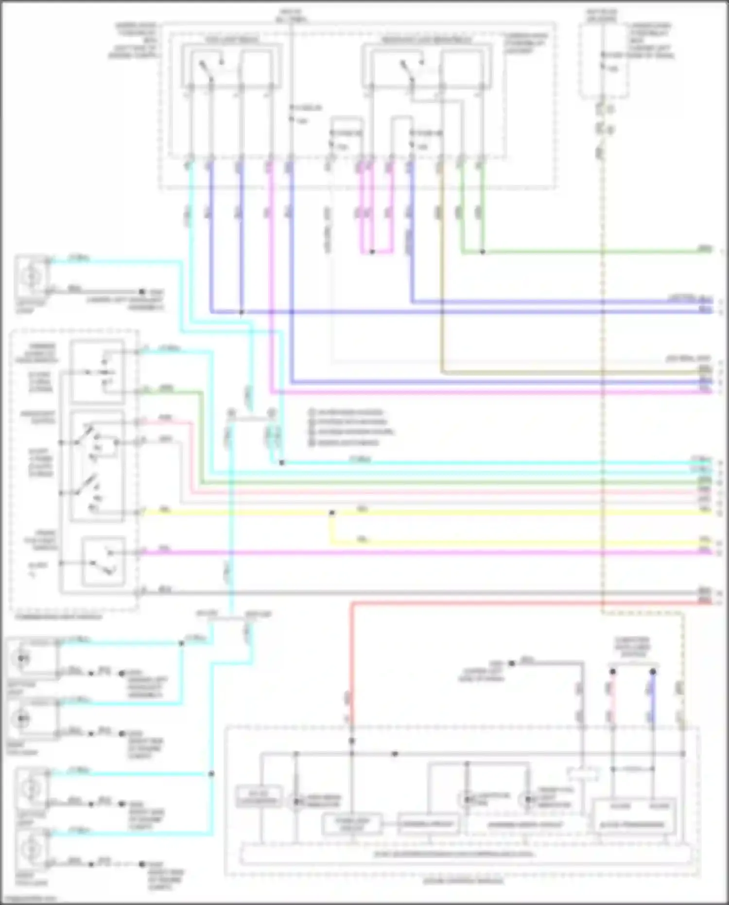 Wiring diagram fog light relay for Honda Civic Type R X (2015-2021) (1 of 3)