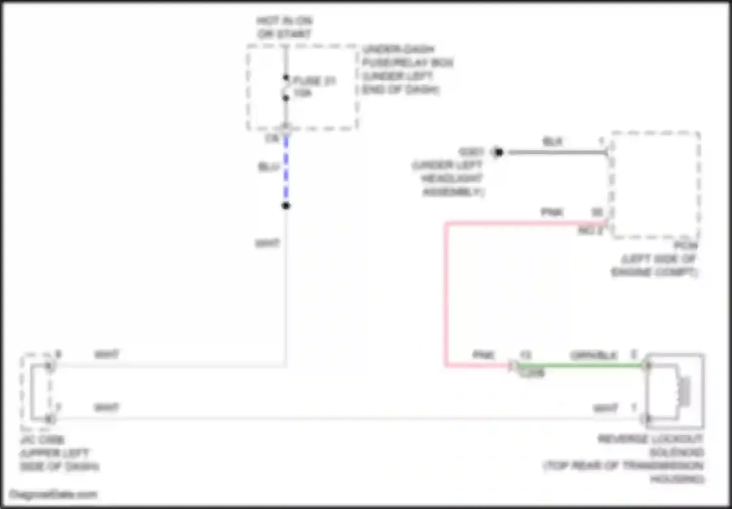 Wiring diagram fuse 21 for Honda Civic Type R X (2015-2021) (8 of 26)