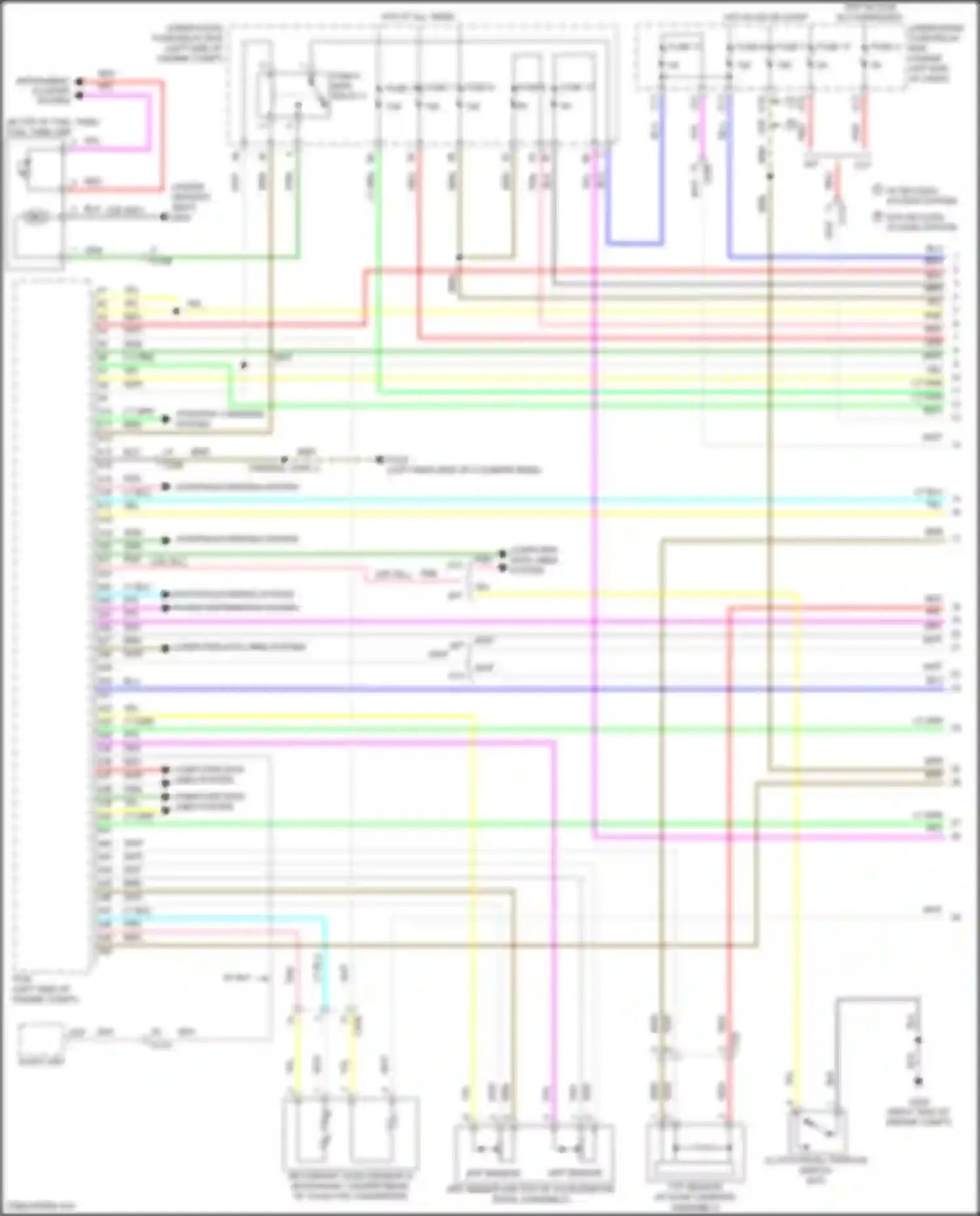 Wiring diagram instrument cluster system for Honda Civic Type R X (2015-2021) (1 of 5)