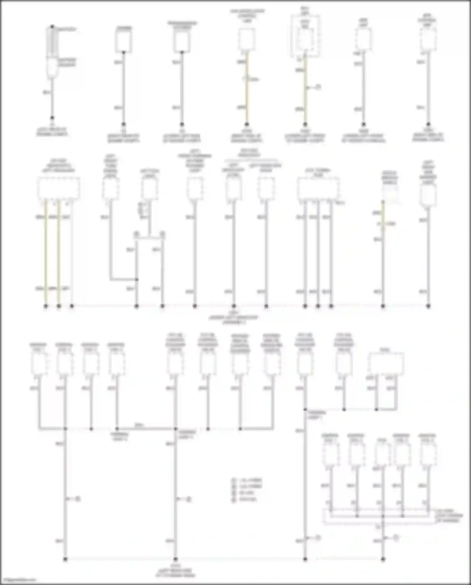 Wiring diagram left fog light for Honda Civic Type R X (2015-2021) (2 of 4)