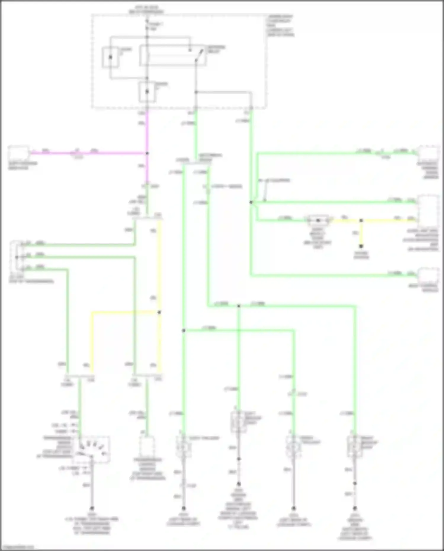 Wiring diagram right taillight for Honda Civic Type R X (2015-2021) (1 of 10)
