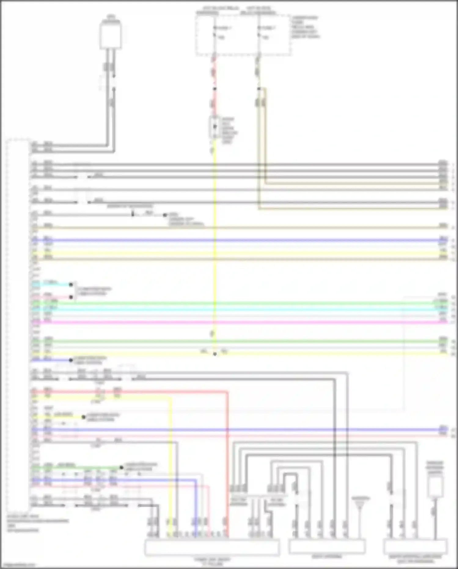 Wiring diagram sedan w/ navigation for Honda Civic Type R X (2015-2021) (1 of 12)