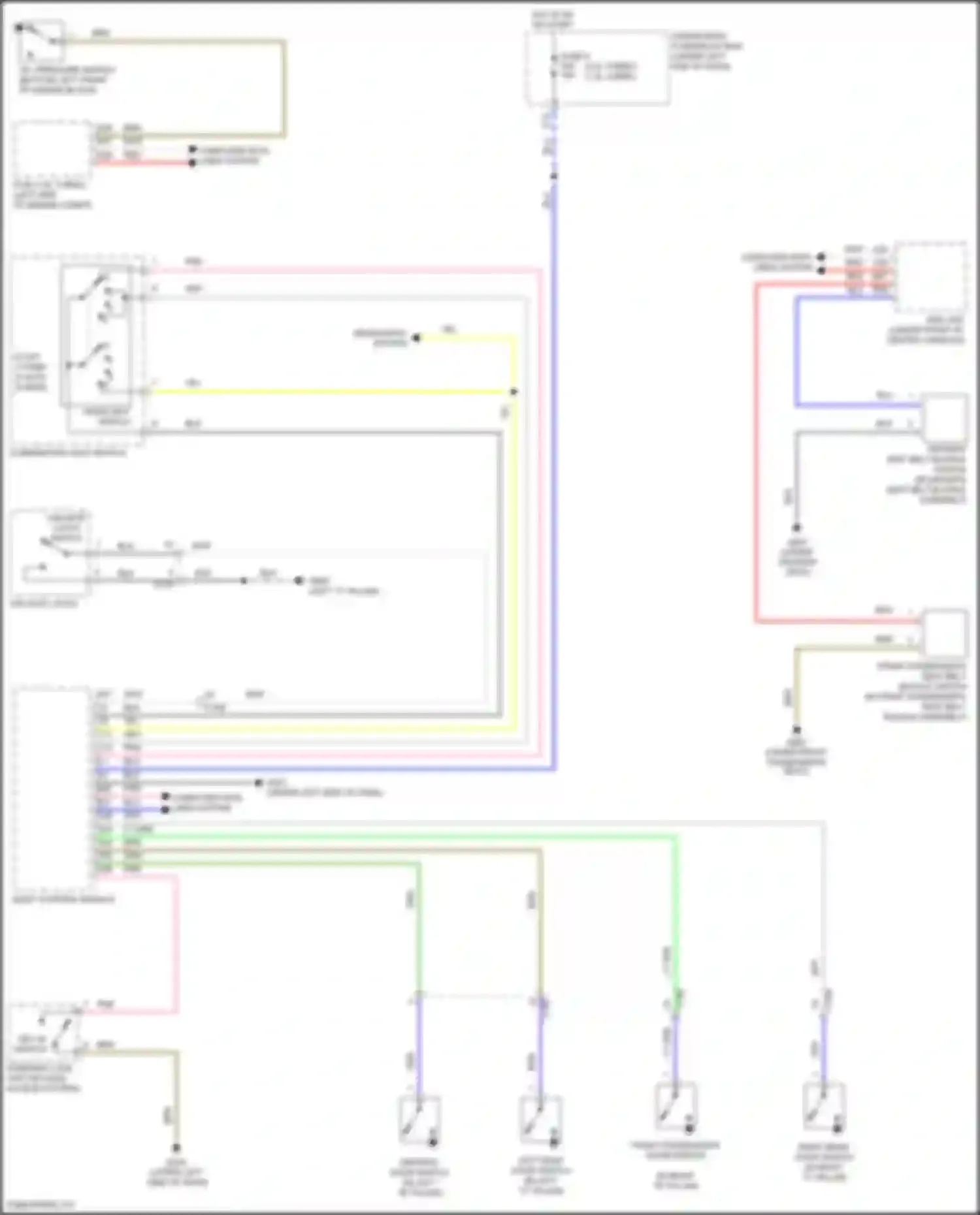 Wiring diagram srs unit for Honda Civic Type R X (2015-2021) (9 of 17)