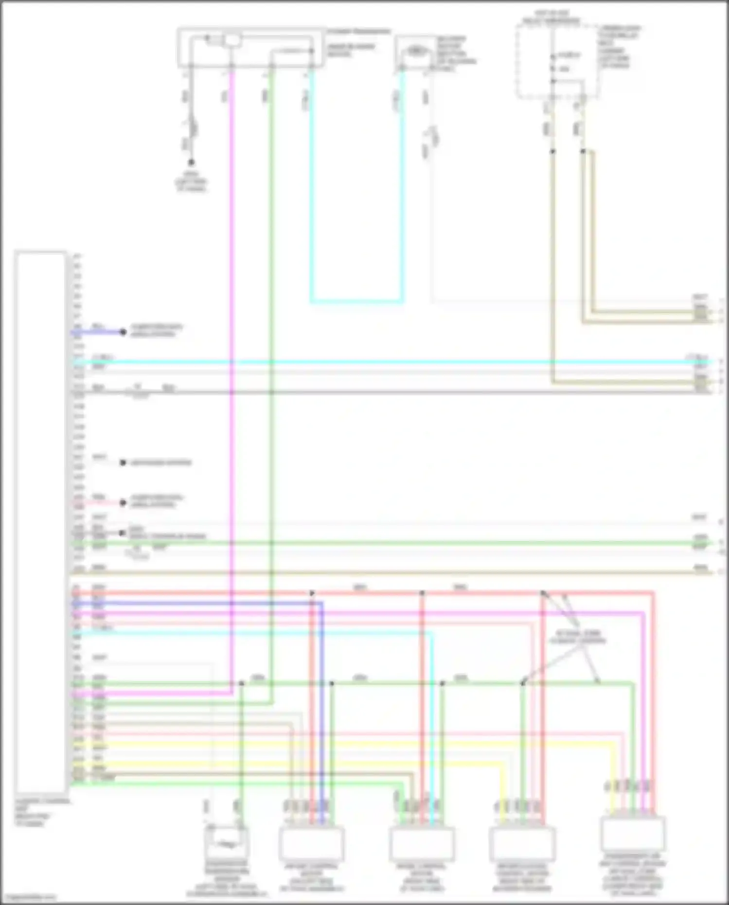Wiring diagram w/ dual zone climate control for Honda Civic Type R X (2015-2021) (3 of 3)