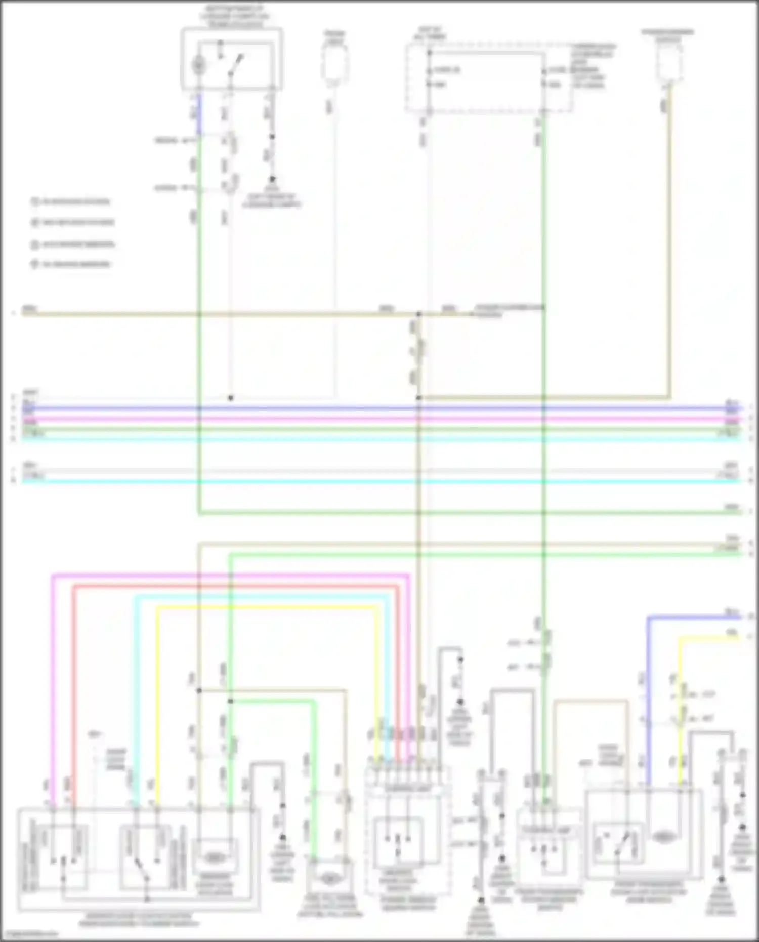 Wiring diagram w/ keyless access for Honda Civic Type R X (2015-2021) (1 of 2)
