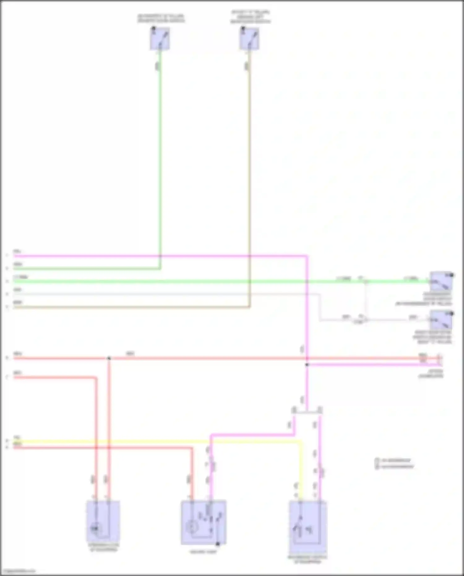 Wiring diagram w/ moonroof w/o moonroof for Honda Civic Type R X (2015-2021) (1 of 2)