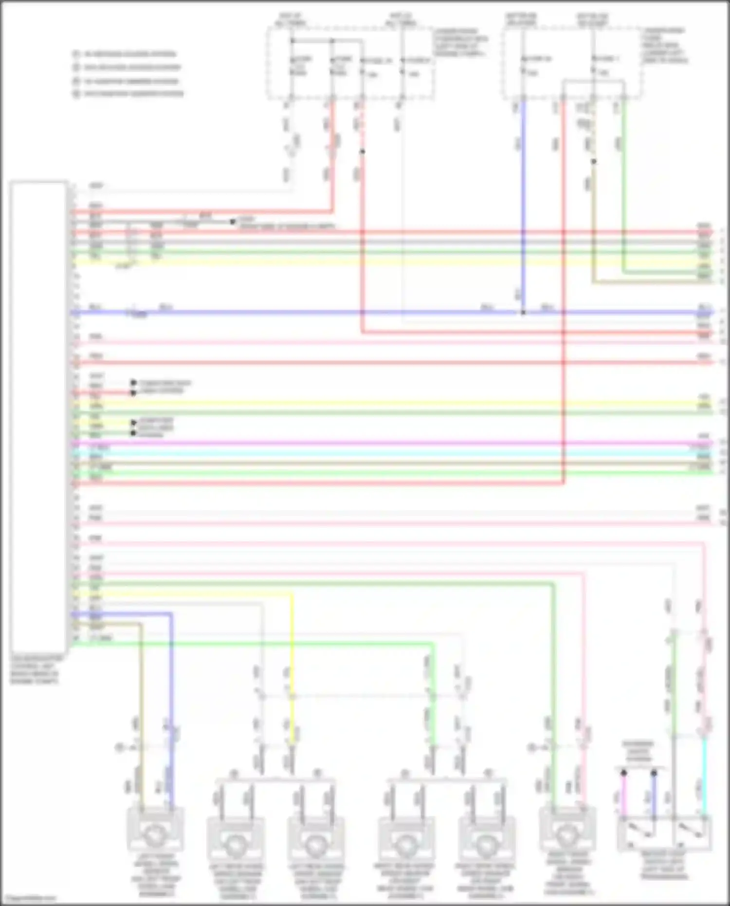 Wiring diagram w/o keyless access system for Honda Civic Type R X (2015-2021) (11 of 46)