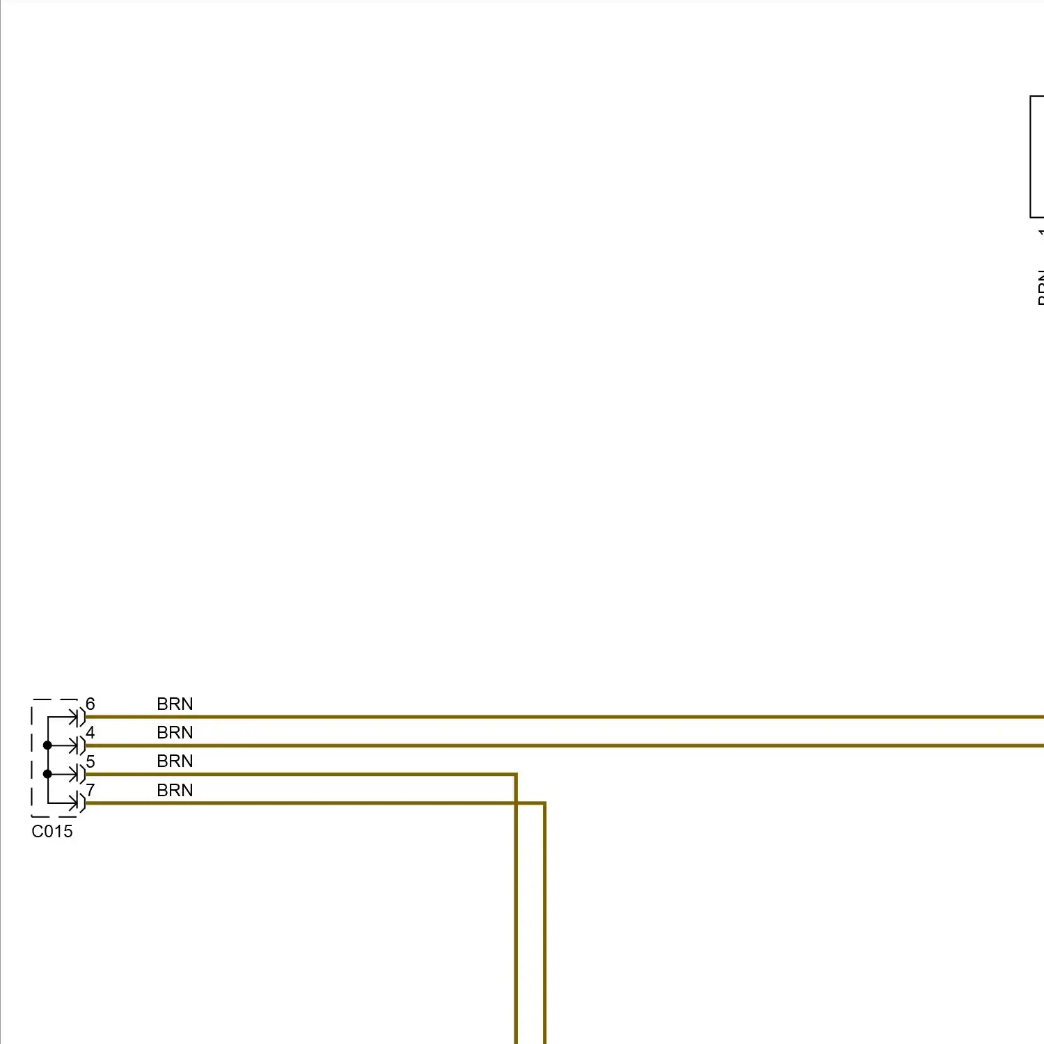 Cruise control circuit, hatchback (1 of 3)
