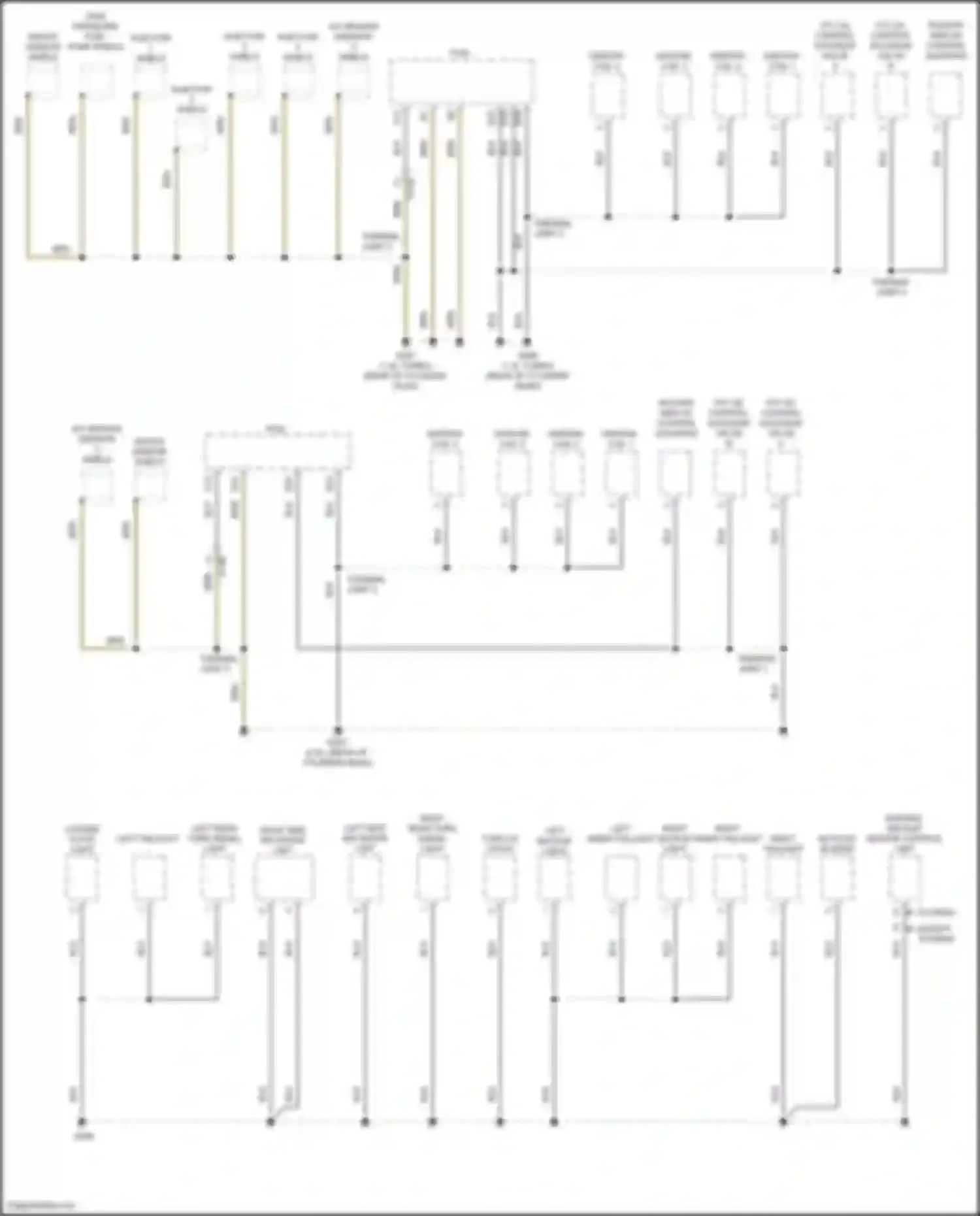 Civic Type R Honda XI (2021-2024): Ground distribution circuit, sedan (1 of 4)