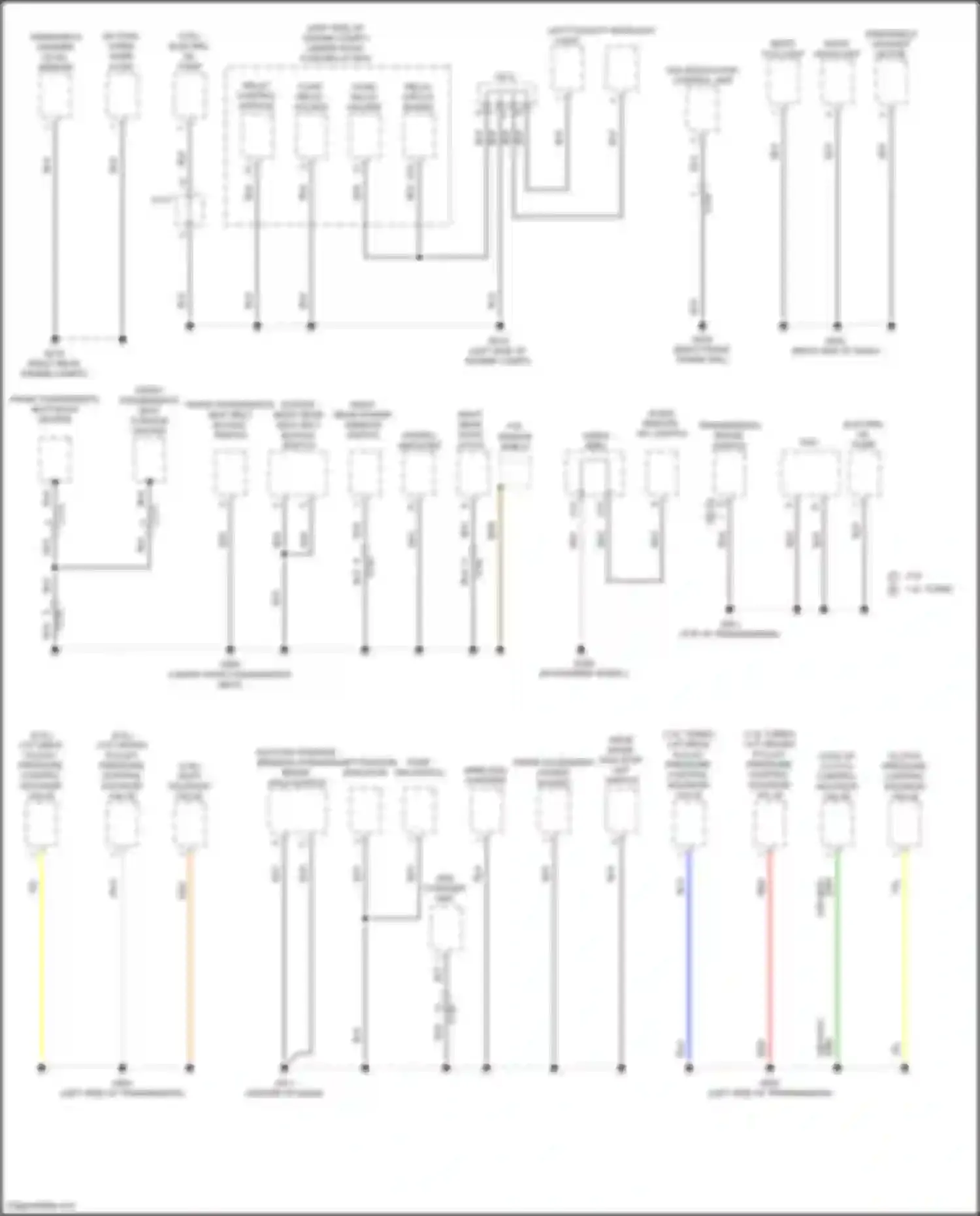 Civic Type R Honda XI (2021-2024): Ground distribution circuit, sedan (3 of 4)