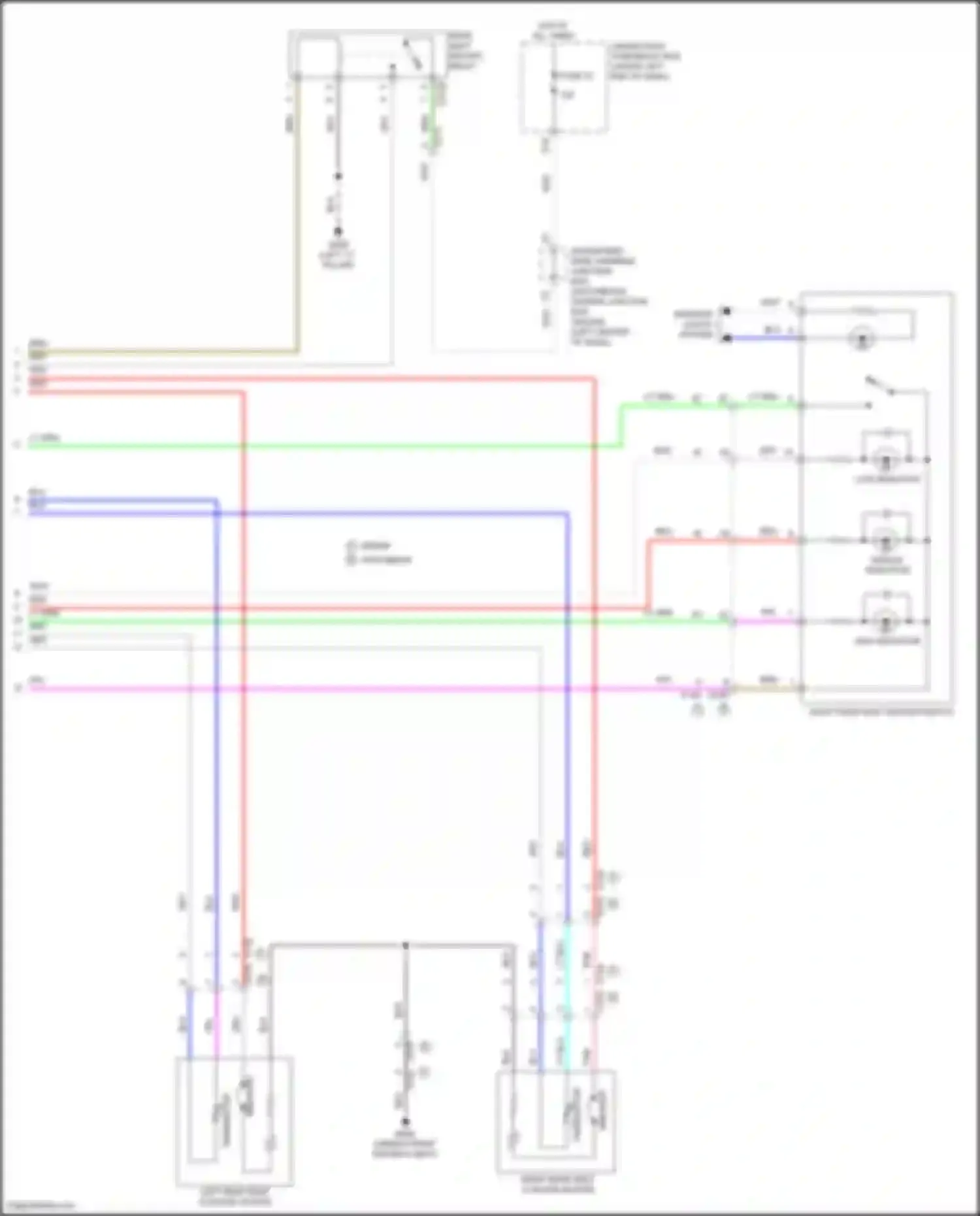 Civic Type R Honda XI (2021-2024): Rear heated seats circuit (2 of 2)