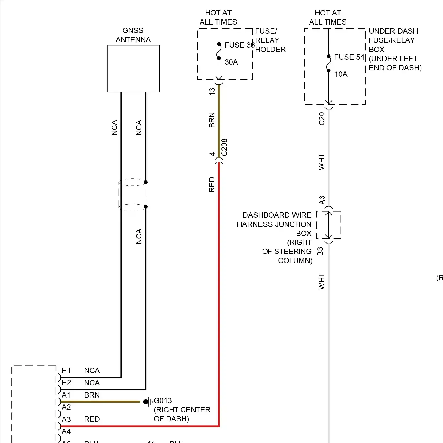 Radio circuit, hatchback w/o amplifier (1 of 2)