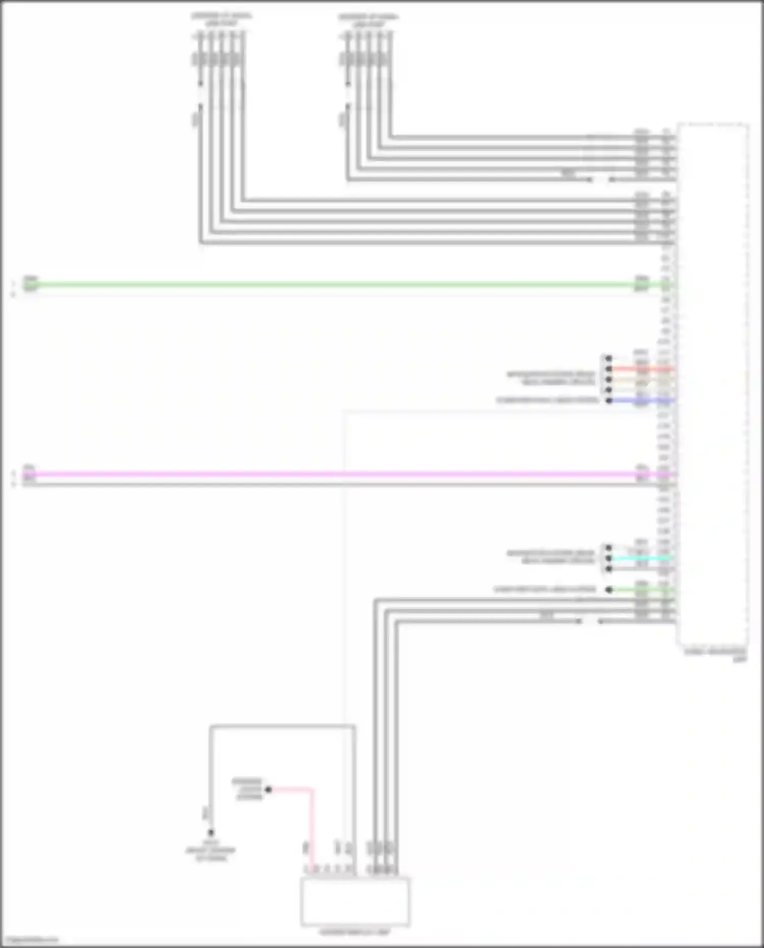 Wiring diagram audio- navigation unit for Honda Civic Type R XI (2021-2024)