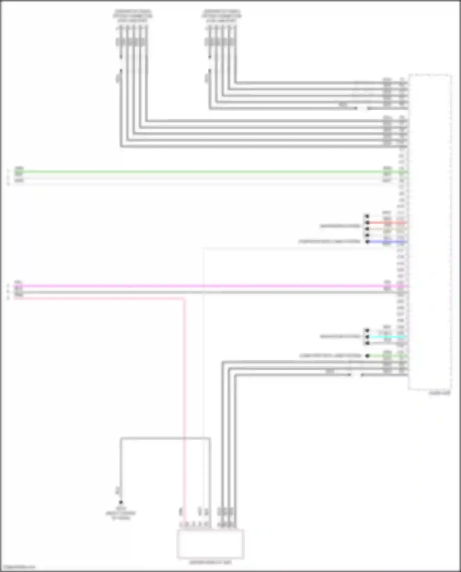 Wiring diagram audio unit for Honda Civic Type R XI (2021-2024)