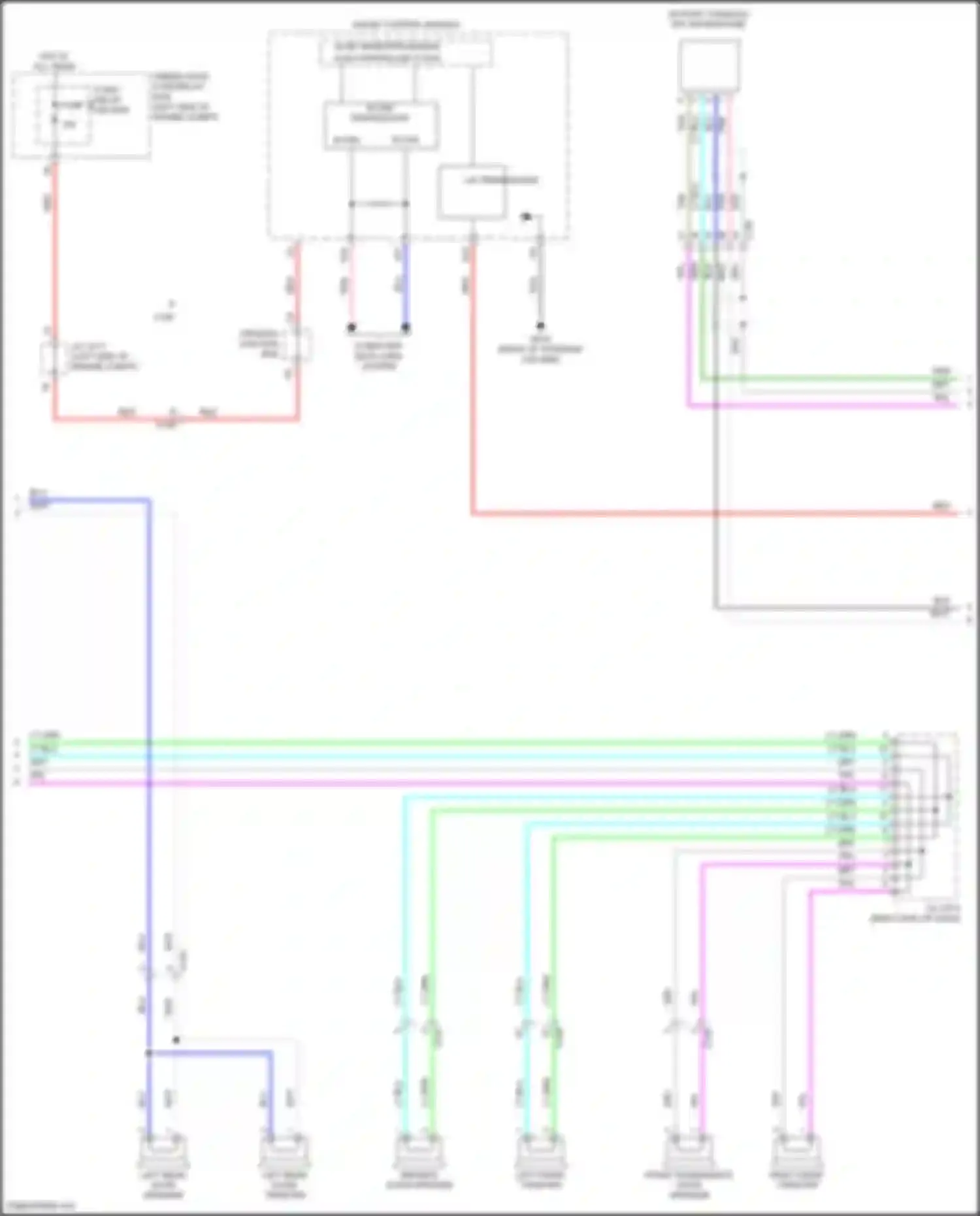 Wiring diagram driver's junction box b for Honda Civic Type R XI (2021-2024) (4 of 19)